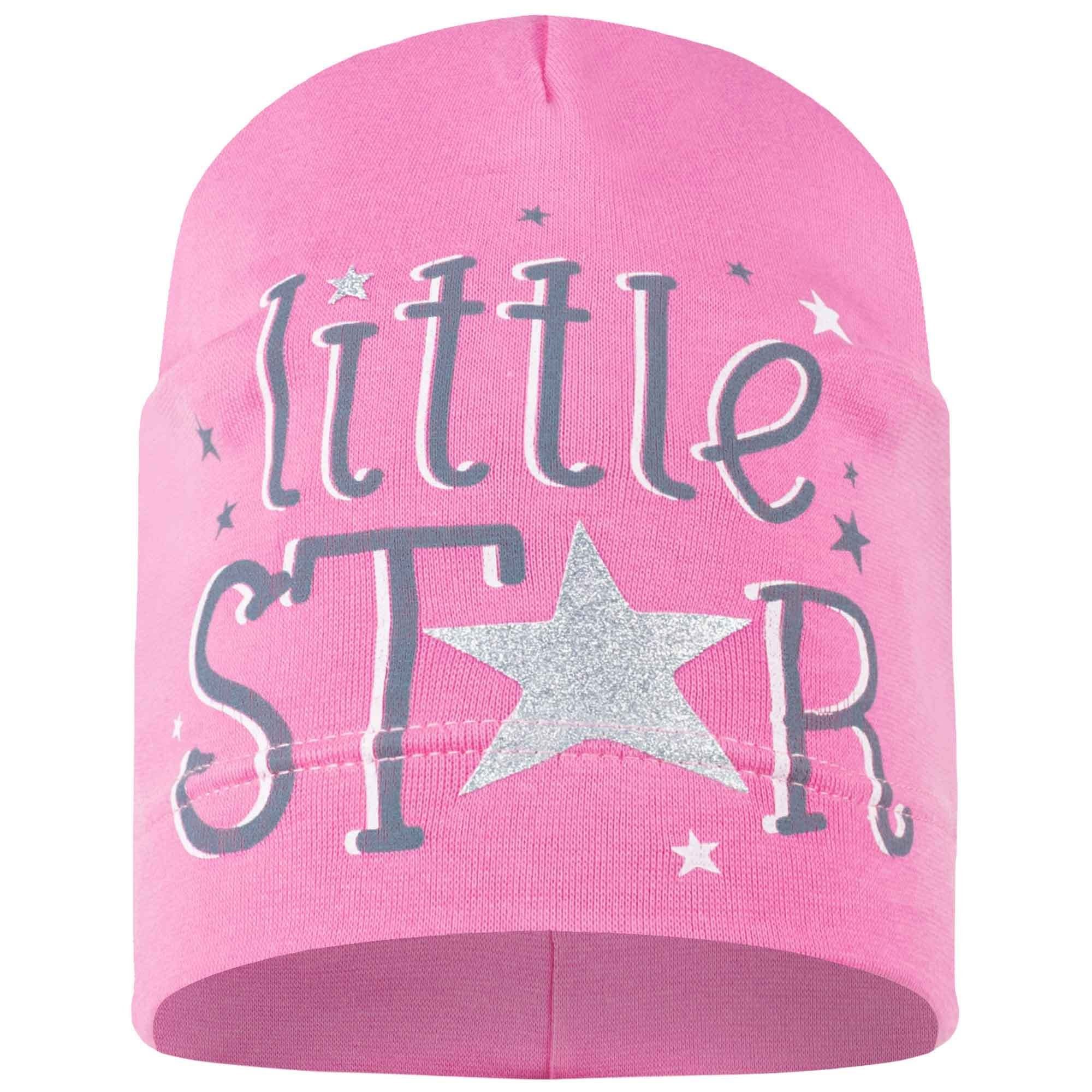 Smarilla Jerseymütze Übergangsmütze Beanie Kindermütze Little Star_Rosa