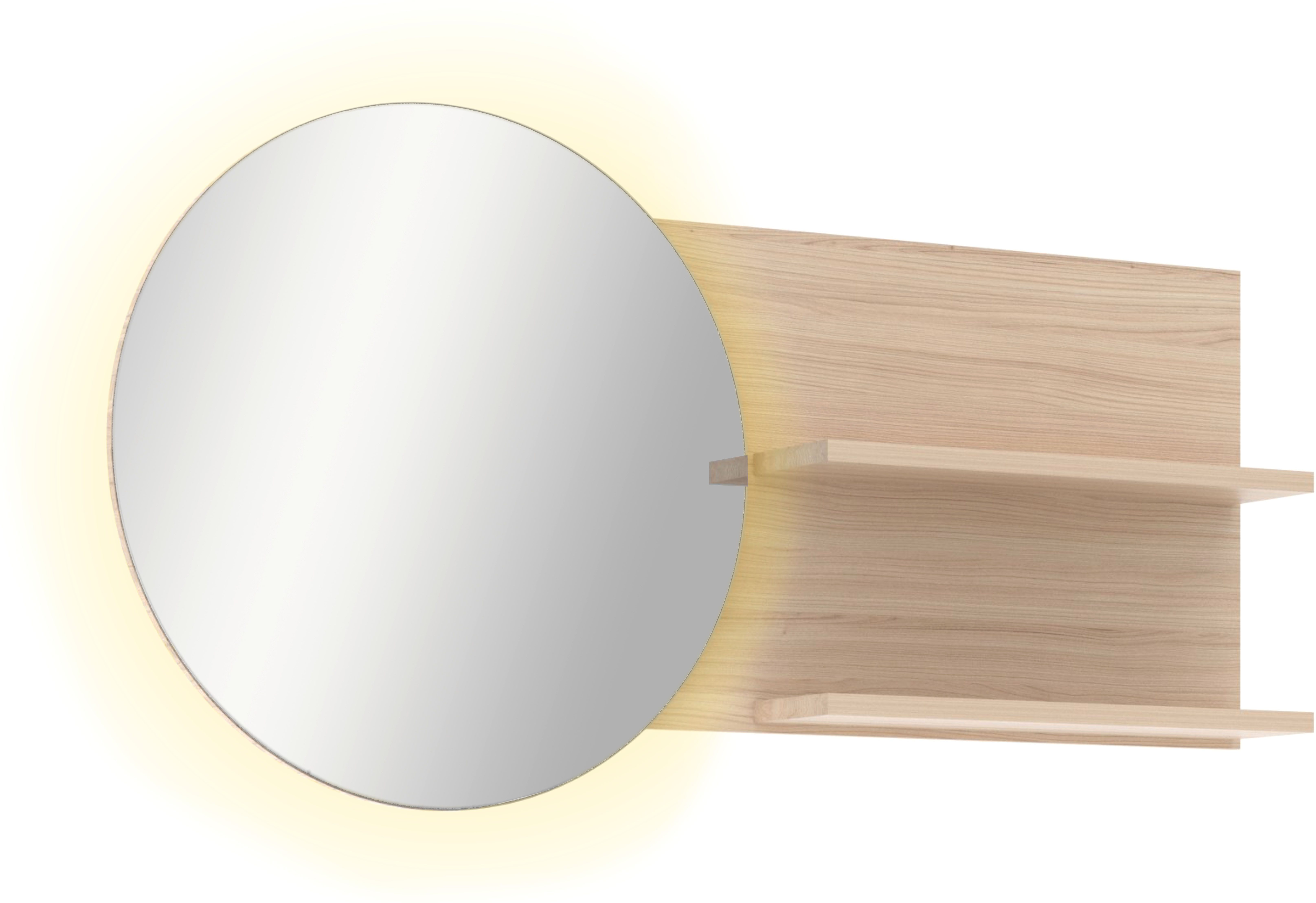 Innostyle Spiegel Pisa Spiegel (Packung, 1-St), LED-Beleuchtung, große Fläche, 2 Fachböden