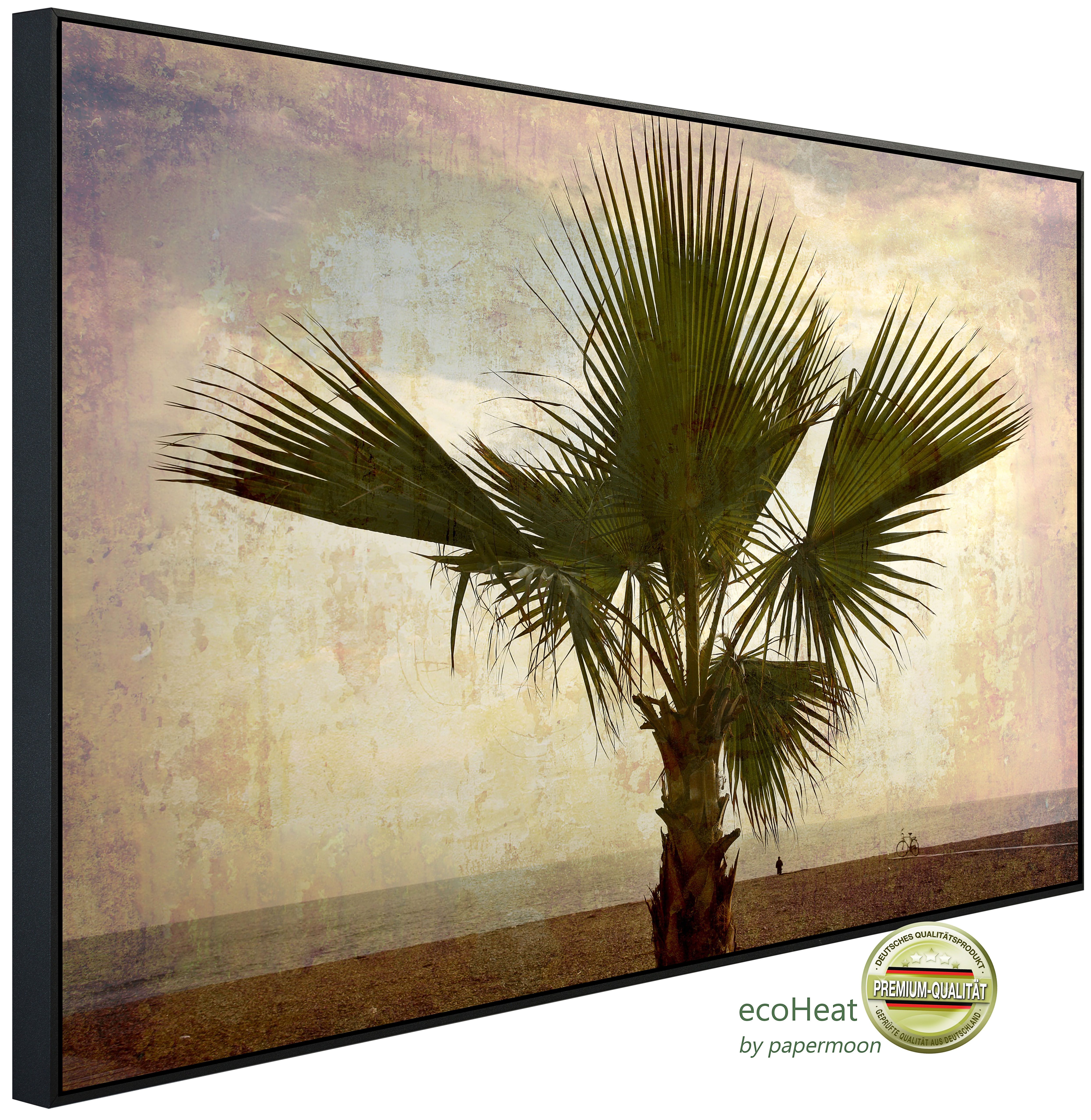 Papermoon Infrarotheizung INFRAROT-BILD-HEIZUNG, Palme, TÜV-Rheinland/GS zertifiziert, angenehme Strahlungswärme