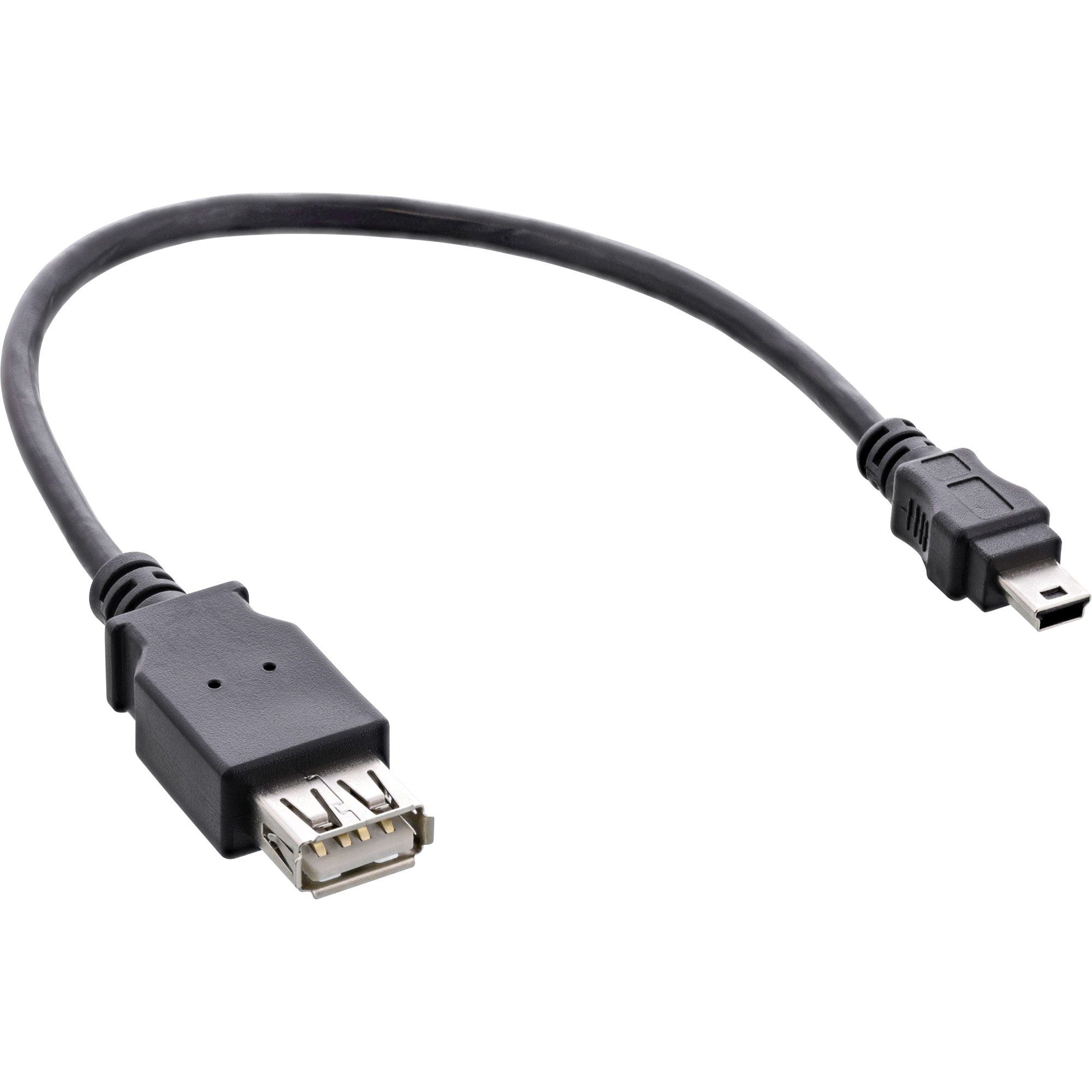InLine® USB 2.0 Adapterkabel, Buchse A auf Mini-5-pol. Stecker, 0,2m USB-Adapter