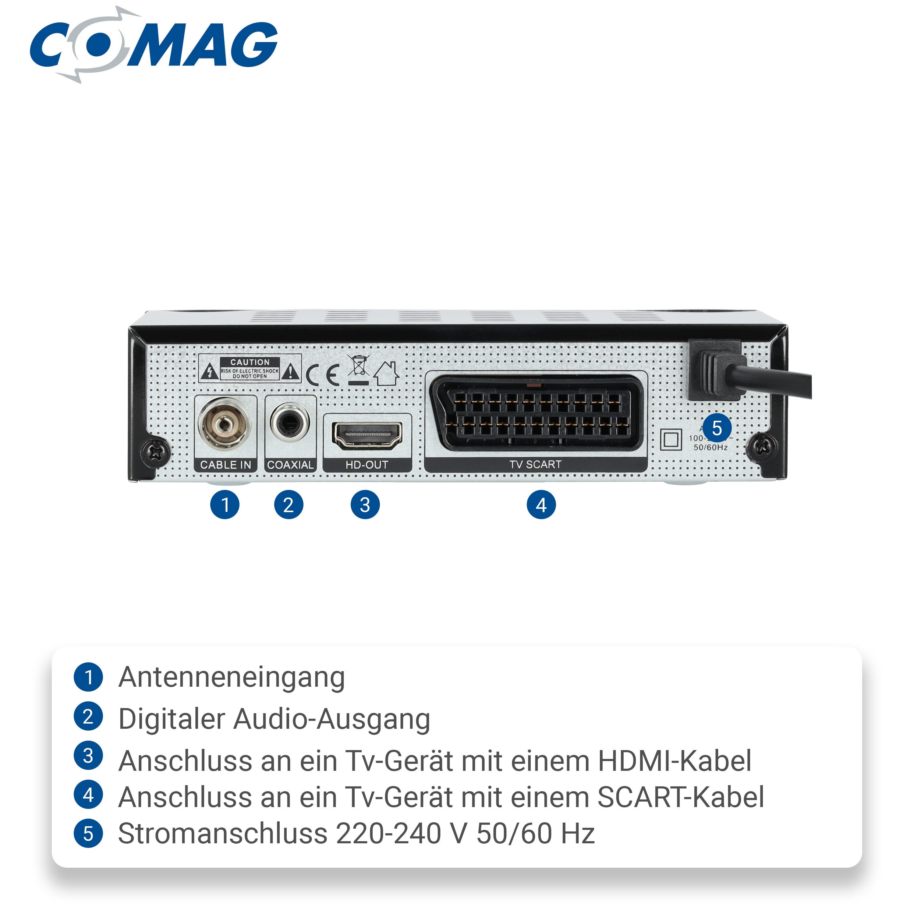 Comag DKR 60 HD Kabel-Receiver (1080p Full HD, PVR Funktion)