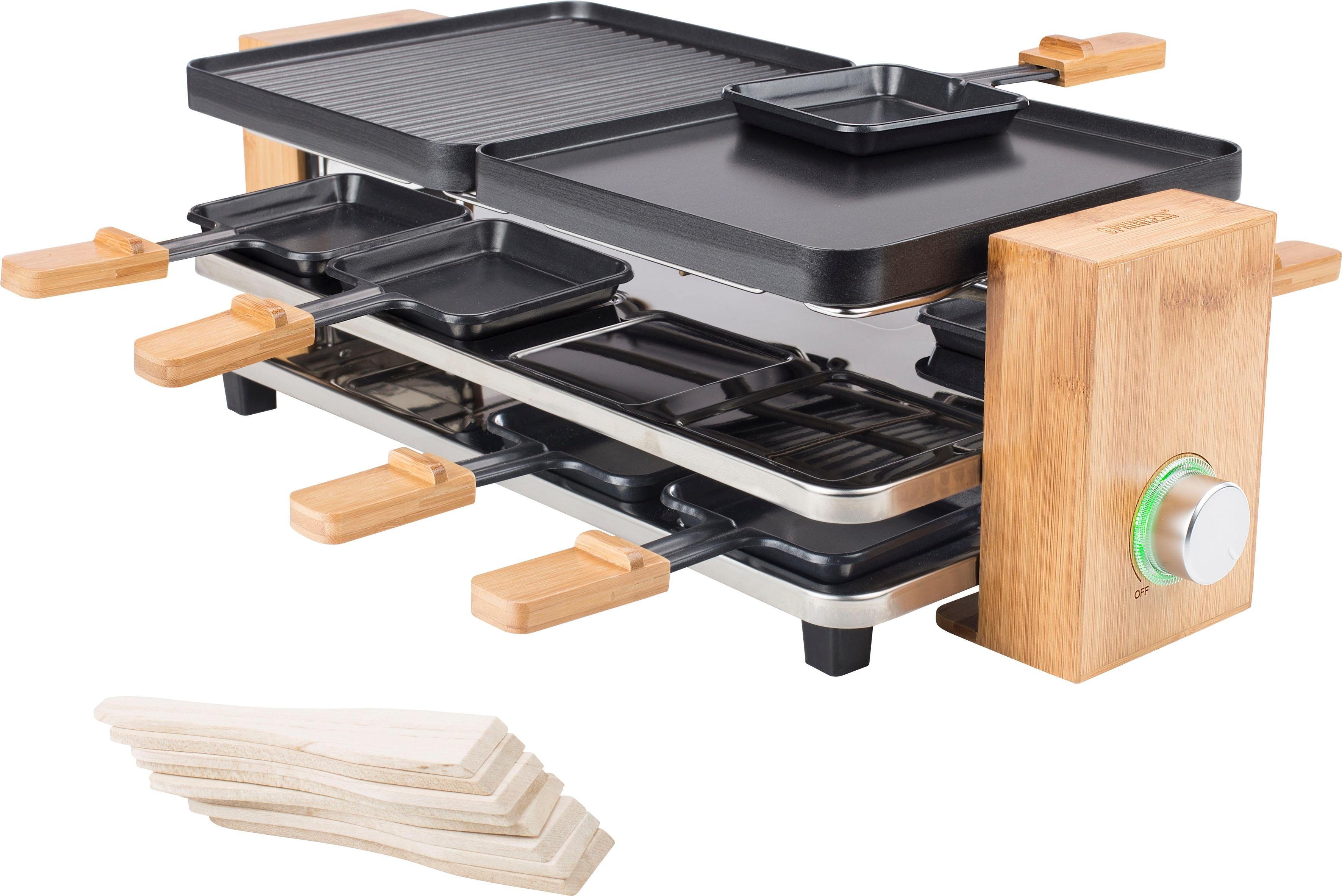 Image of PRINCESS Raclette Pure 8 162910, 8 Raclettepfännchen, 1200 W