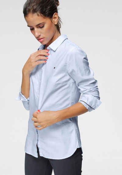 Tommy Hilfiger T-Shirt Marineblau-Weiß Gr.XS-S Damen Langarm Streifen Bluse Top