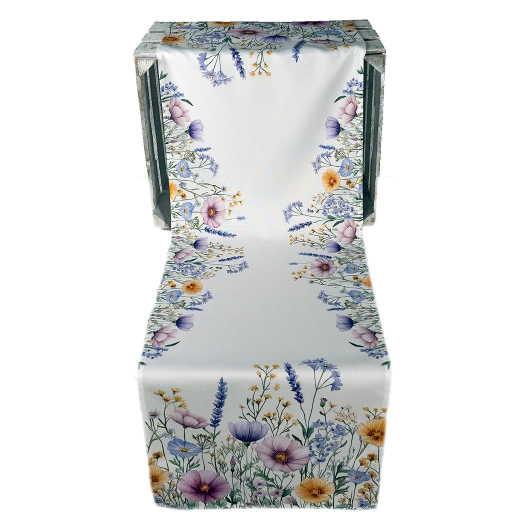 texpot Tischdecke Tischläufer Druck Sommerblumen Frühling (1-tlg)