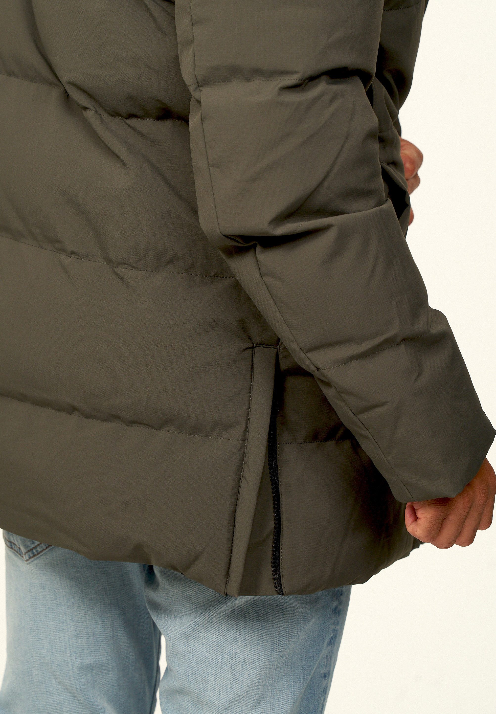 OneRedox Parka mit Kapuze als Winterjacke Steppjacke Herren warme Pufferjacke Windbreaker - Wintermantel – Bild 5 von 5