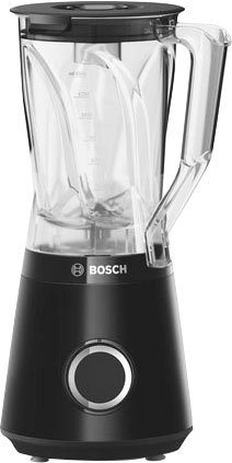 BOSCH Standmixer VitaPower Serie 4 MMB6141B, 1,5 Liter Behälter, 30.000 U/Min, schwarz, 1200 W, Behälter aus Tritan, 4 Edelst.Klingen, Kabelstaufach, Made in Europe