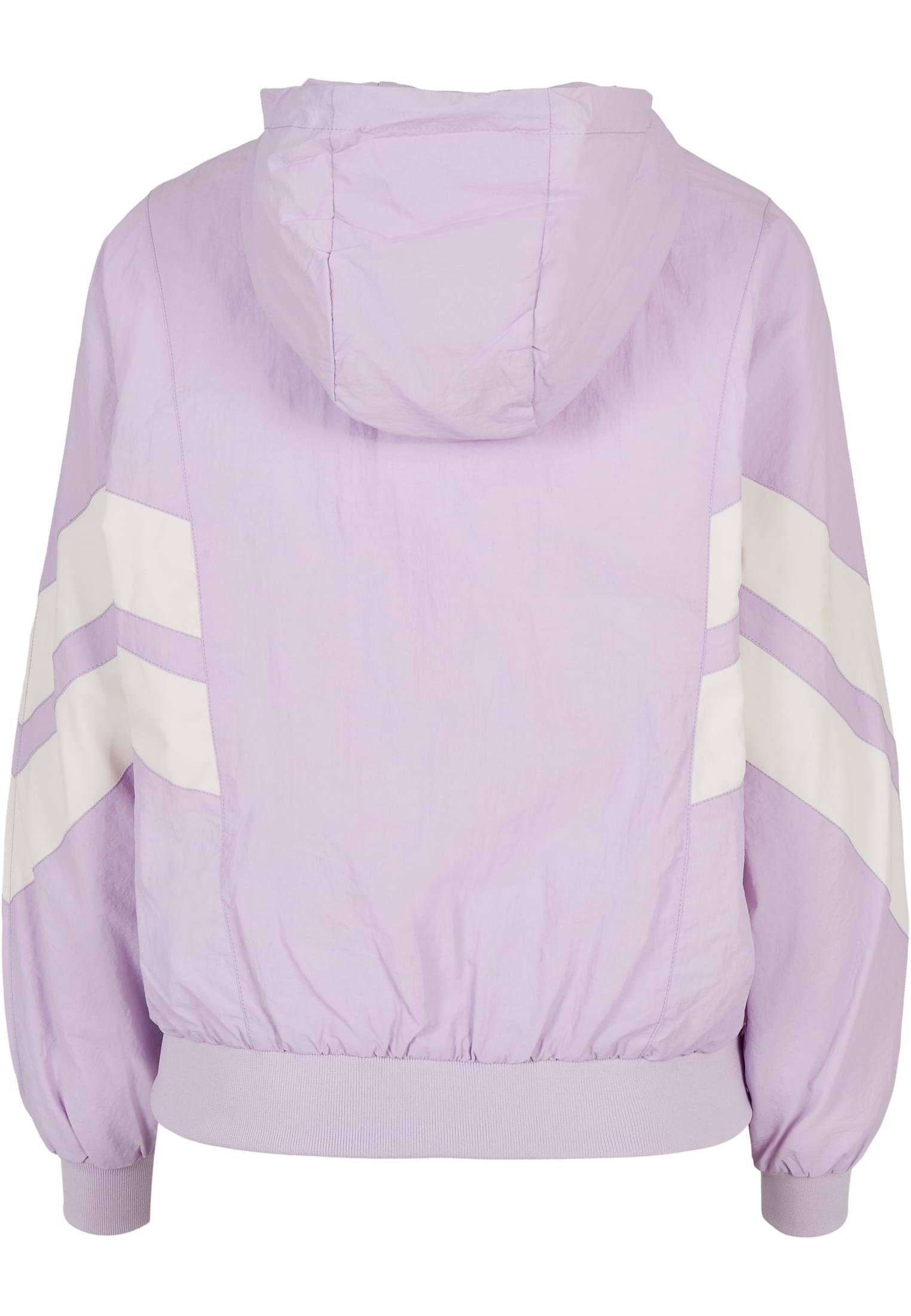 URBAN CLASSICS Outdoorjacke Ladies Crinkle Jacket Damen Batwing (1-St) lilac/whitesand