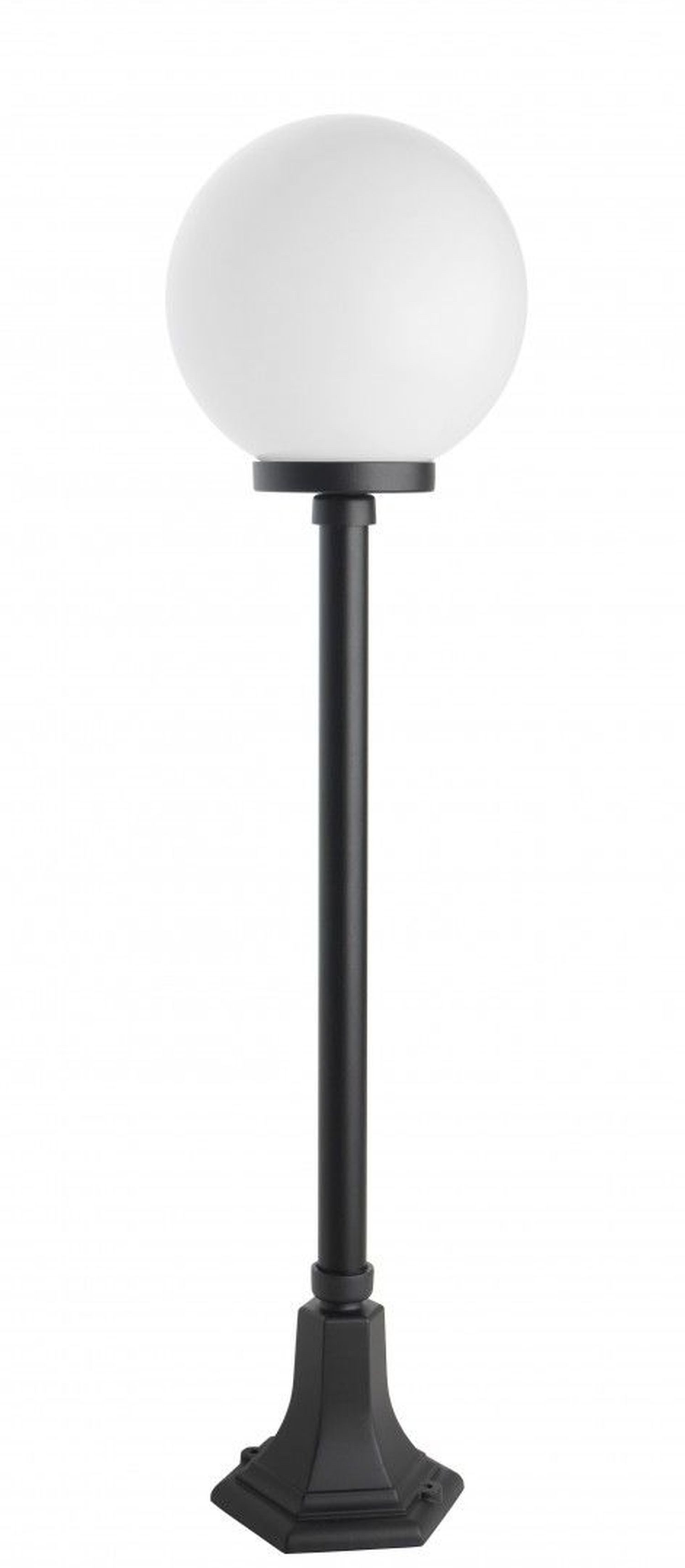 Licht-Erlebnisse Außen-Stehlampe NINETTE, ohne Leuchtmittel, E27 103 cm Kugelschirm Vintage Design