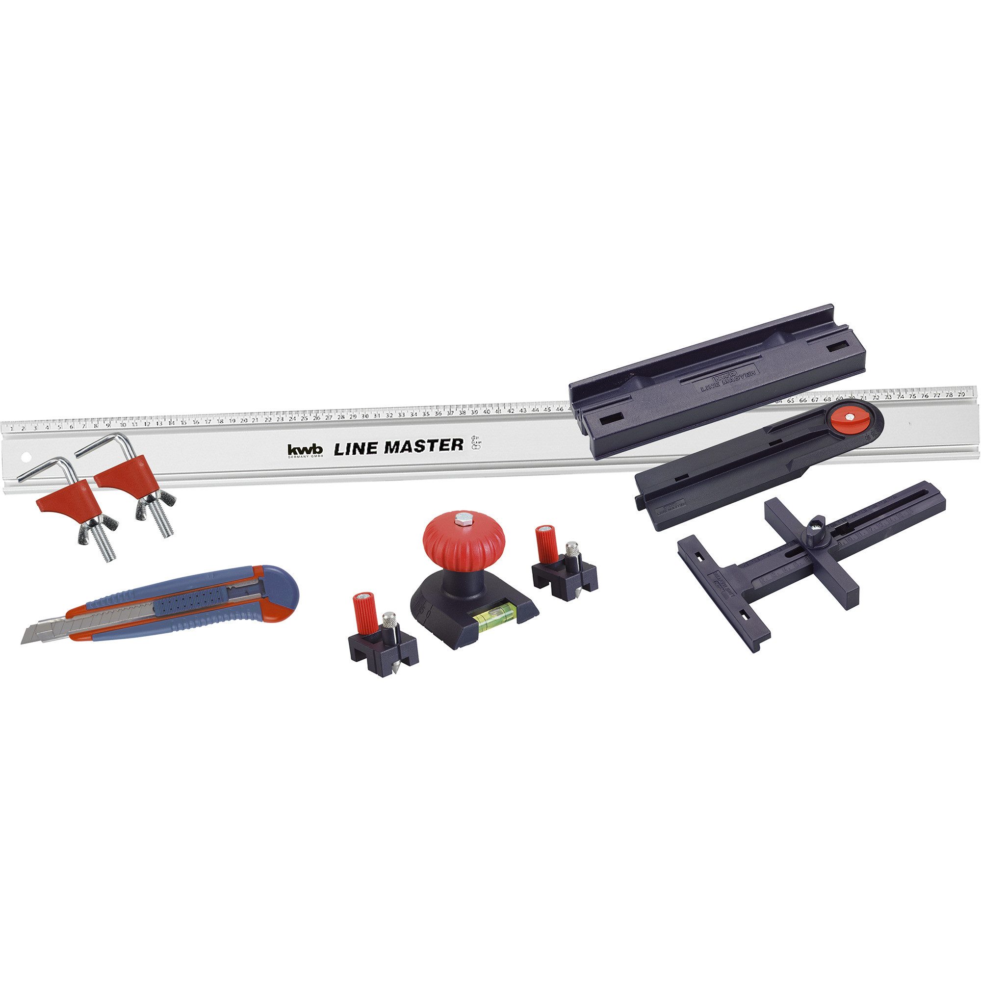 Einhell Maschinen-Führungsschiene KWB LINE MASTER Präzisionslineal-Set, 800mm