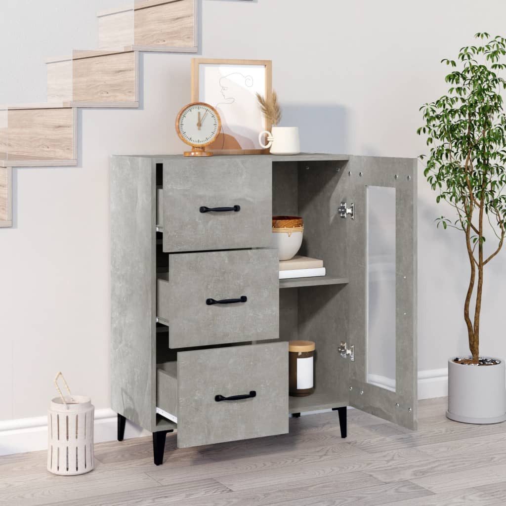 vidaXL Sideboard Sideboard Betongrau 69,5x34x90 cm günstig online kaufen