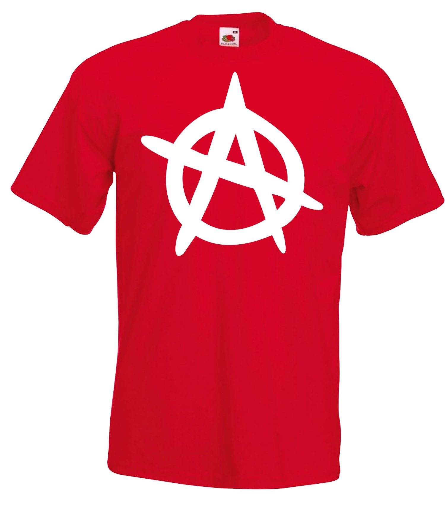 Youth Designz T-Shirt Anarchy Herren T-Shirt mit trendigem Frontprint Rot