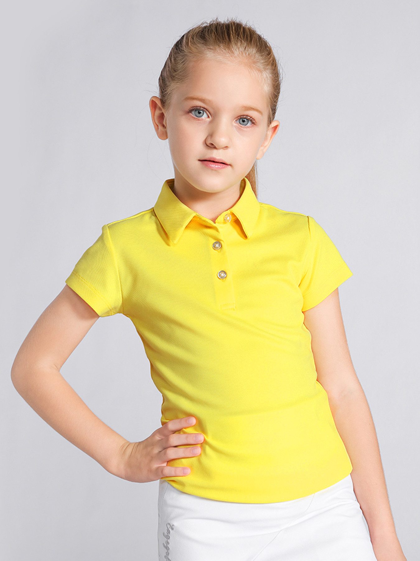 Poloshirt Mädchen Golf Poloshirt Schnell trocknend Kurzarm Sport Freizeit