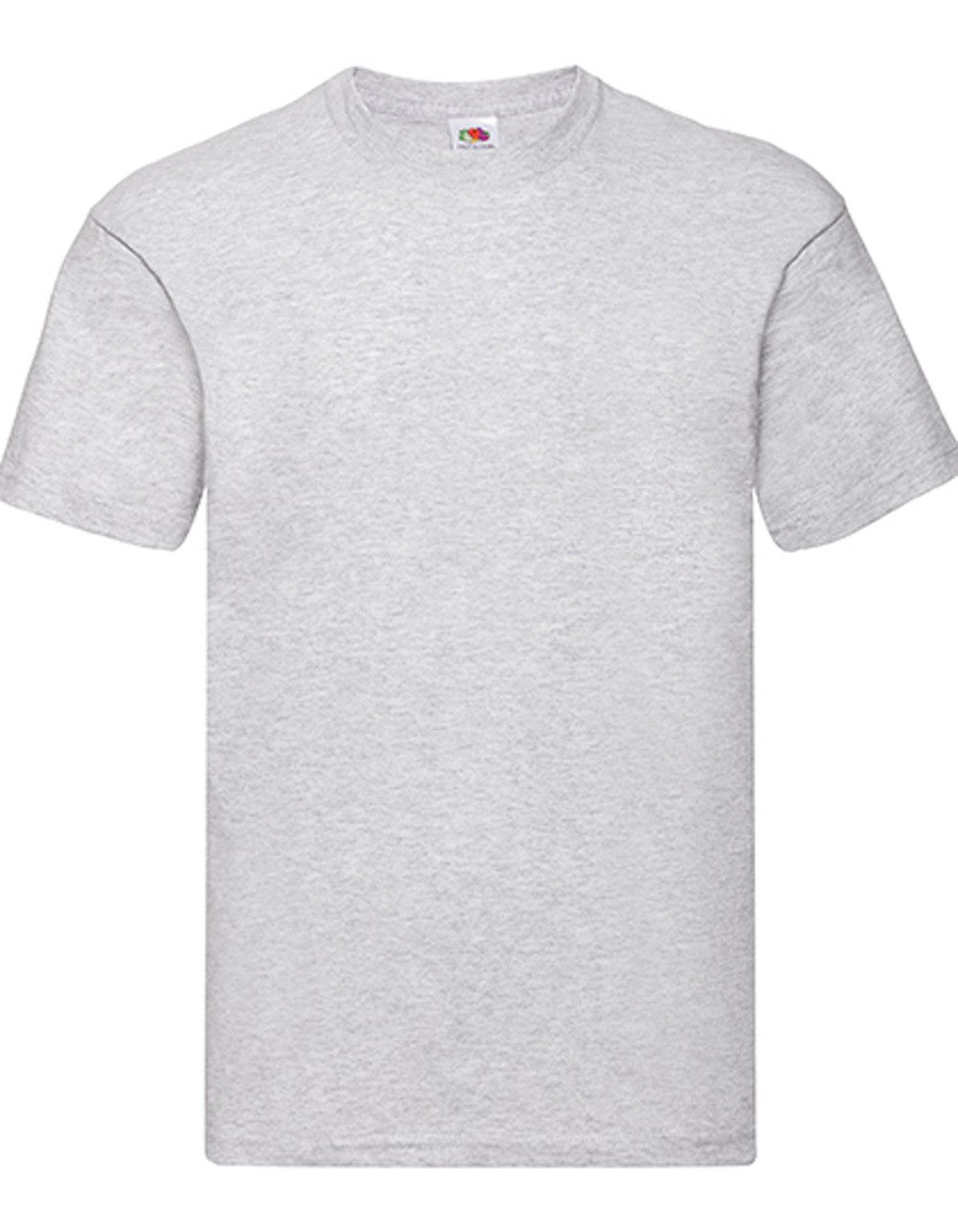 Fruit of the Loom Unterhemd Basic T-Shirt 5er Pack – Heather Grey – Klassischer Rundhals (Spar-Set, 5er Pack) Hochwertige Jersey-Qualität