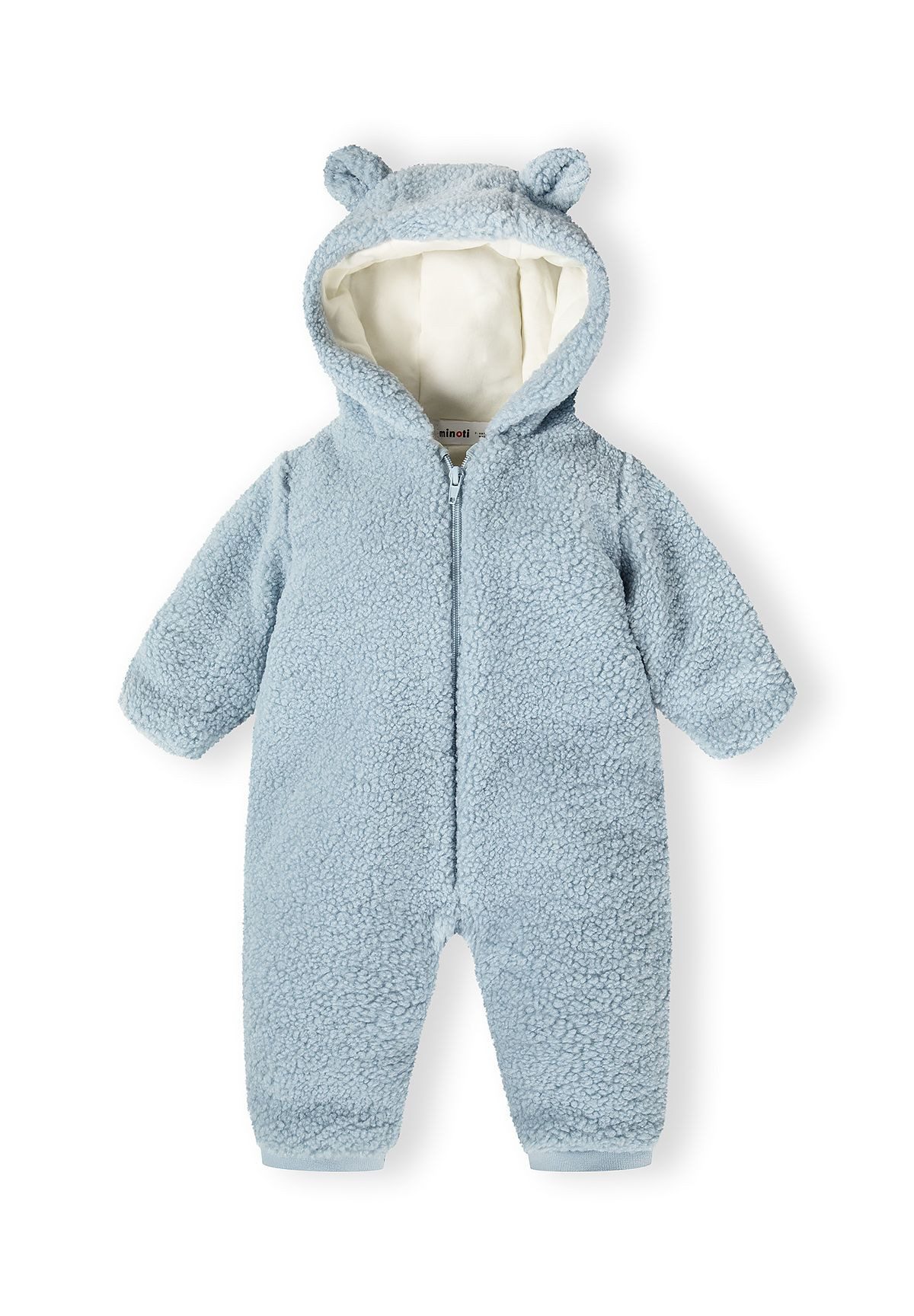 MINOTI Schneeoverall Sherpa-Overall mit Kapuze und 3D-Ohren (0-24m)