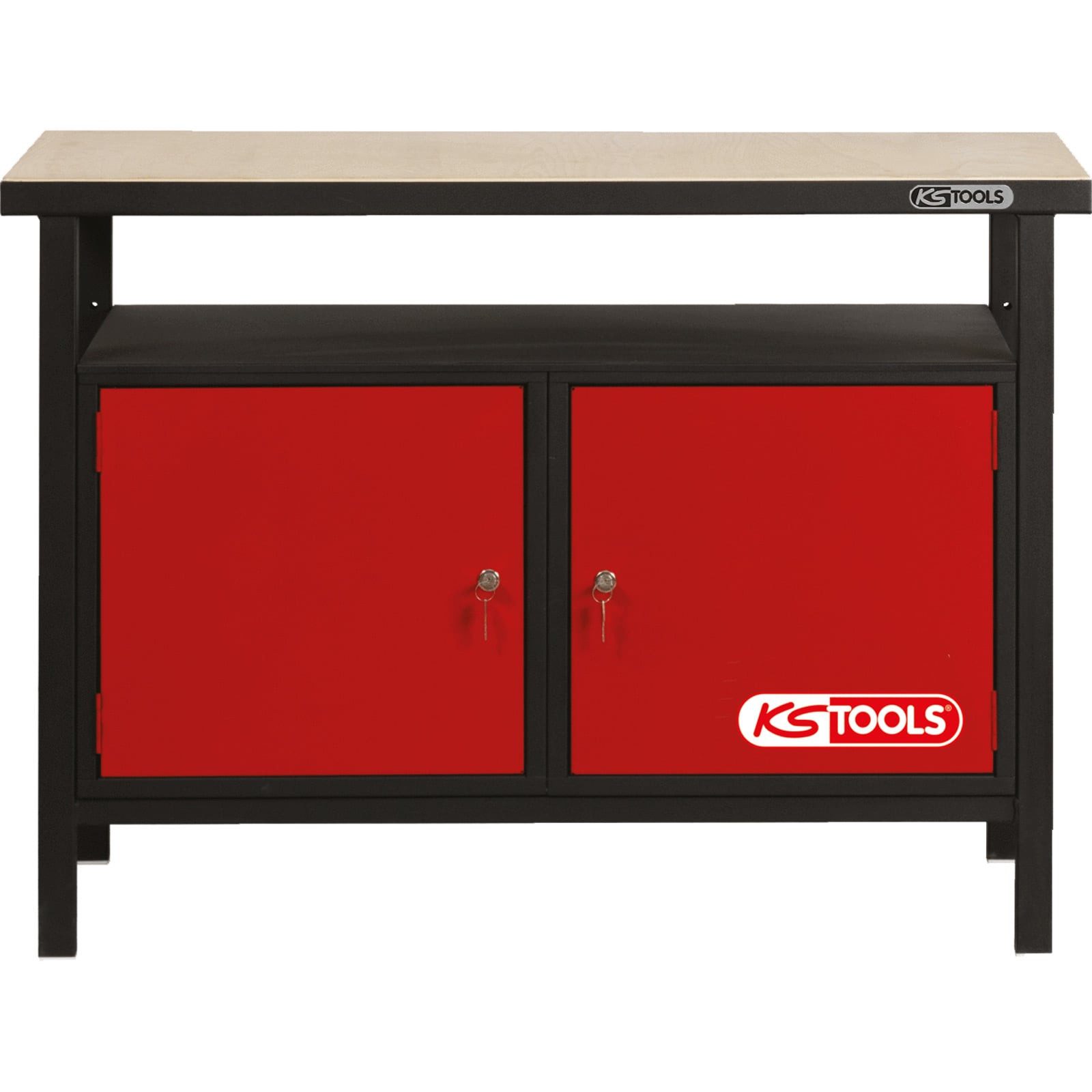 KS Tools Werkbank KS TOOLS Profi-Werkbank mit 2 Türen, H840xB1200xT600mm - 865.0002