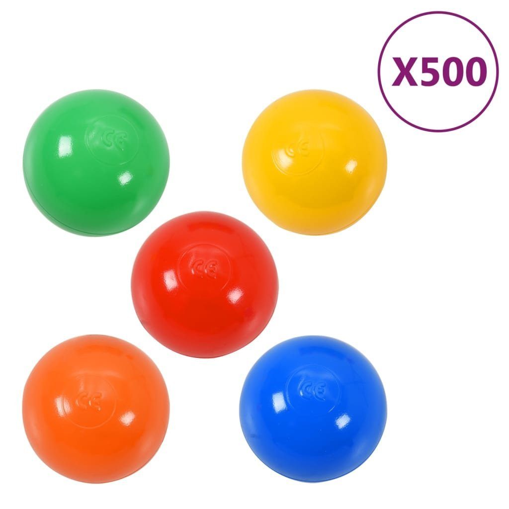 vidaXL Spielball Bälle für Bällebad 500 Stk. Mehrfarbig