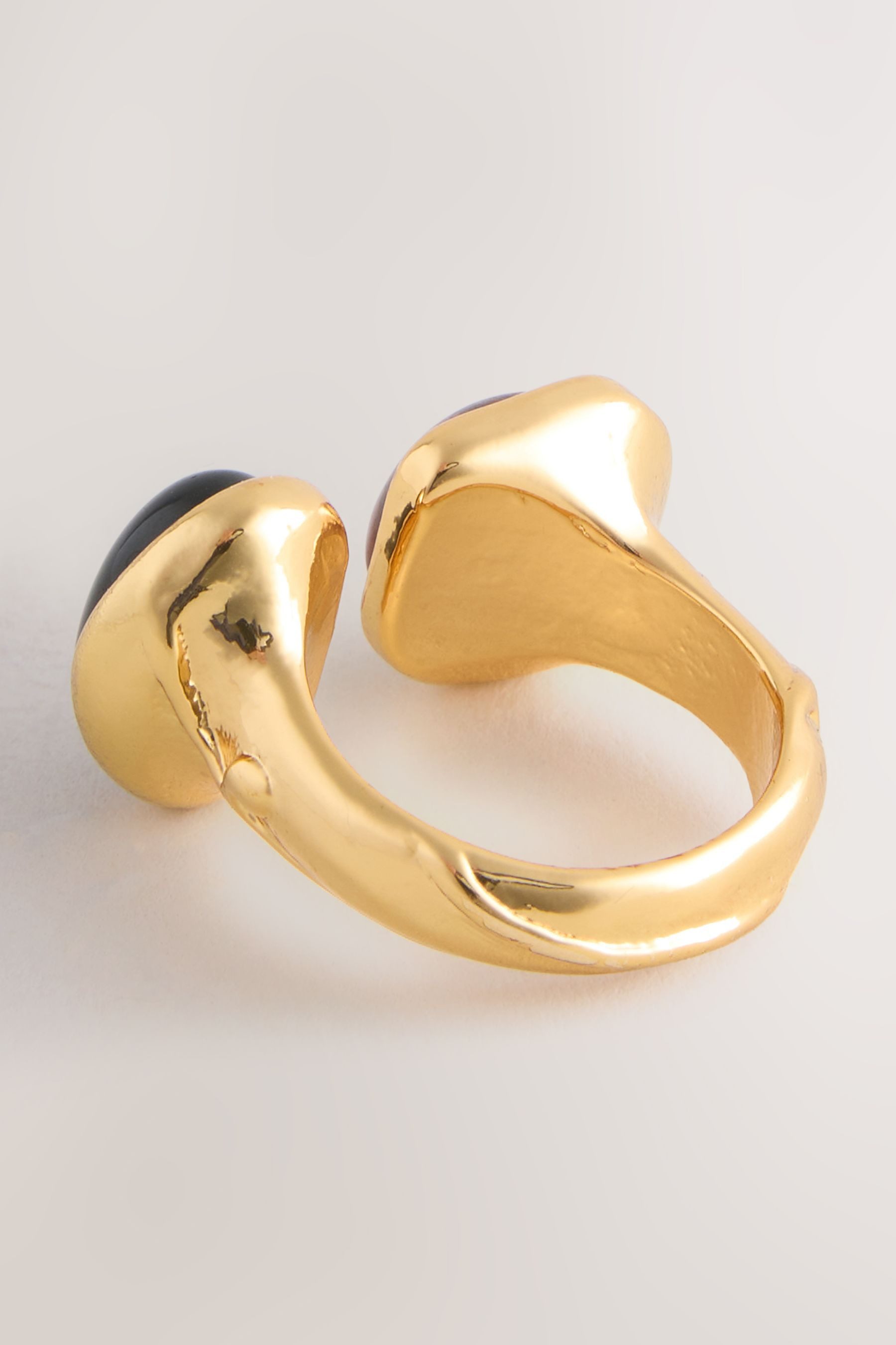 Next Fingerring Offener Ring mit organischem Stein (1-tlg)