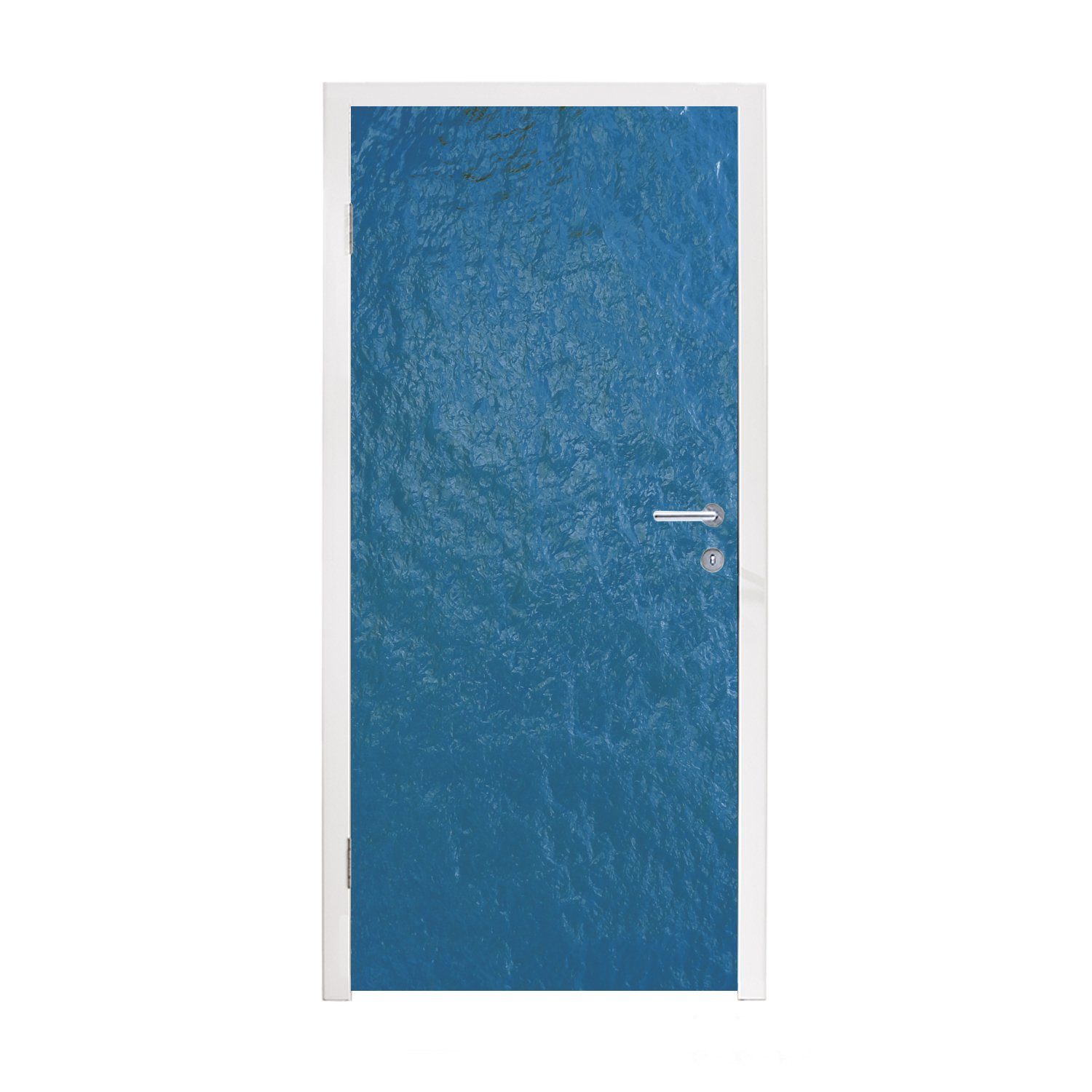 MuchoWow Türtapete Meer - Ozean - Blau, Matt, bedruckt, (1 St), Fototapete für Tür, Türaufkleber, 75x205 cm