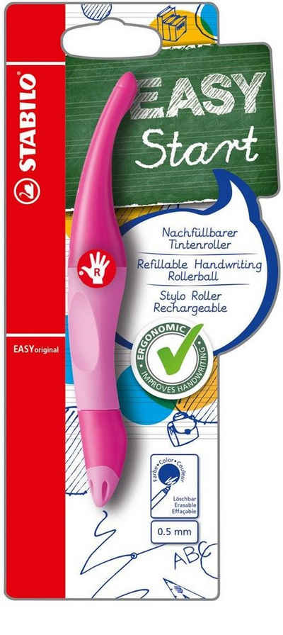 STABILO Tintenroller »STABILO® Easy Tintenroller Rechtshänder pink«