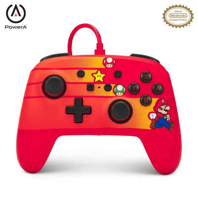 PowerA Verbesserter kabelgebundener Controller für Nintendo Switch Controller (Speedster Mario)