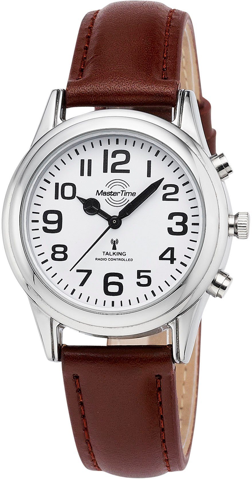 MASTER TIME Funkuhr Sprechende Uhr, MTLA-10807-12L, Armbanduhr, Quarzuhr, Damenuhr