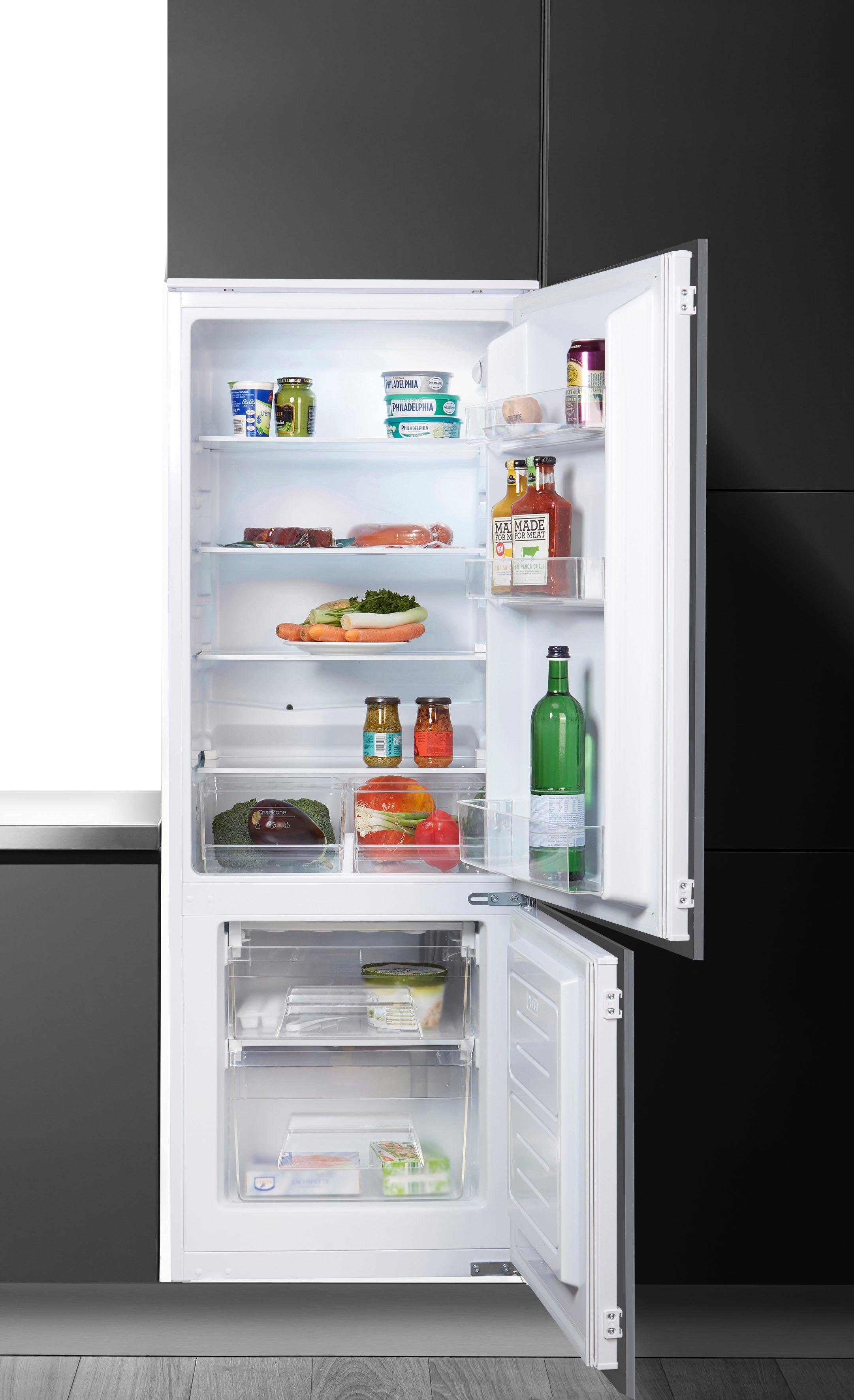 SHARP Kühlschrank Einbau Einbaukühlschrank 144 cm mit Gefrierfach Schlepptür A++ 