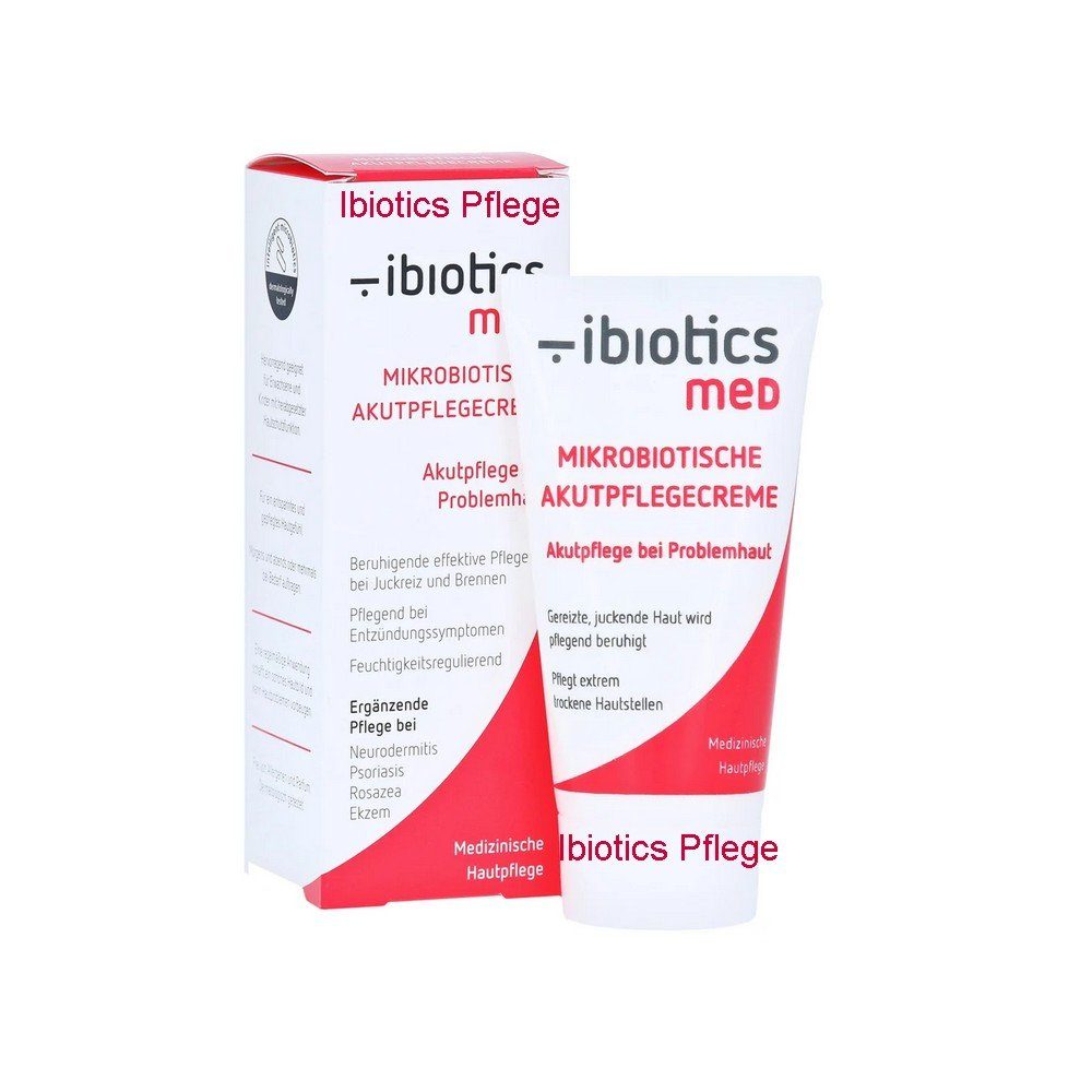 Ibiotics Hautcreme - Bei Brennen, starkem Mikrobiotische 30 Rosazea Neurodermitis, Psoriasis, bei und und Hautirritationen Akutpflegecreme Hautjucken ml ibiotics