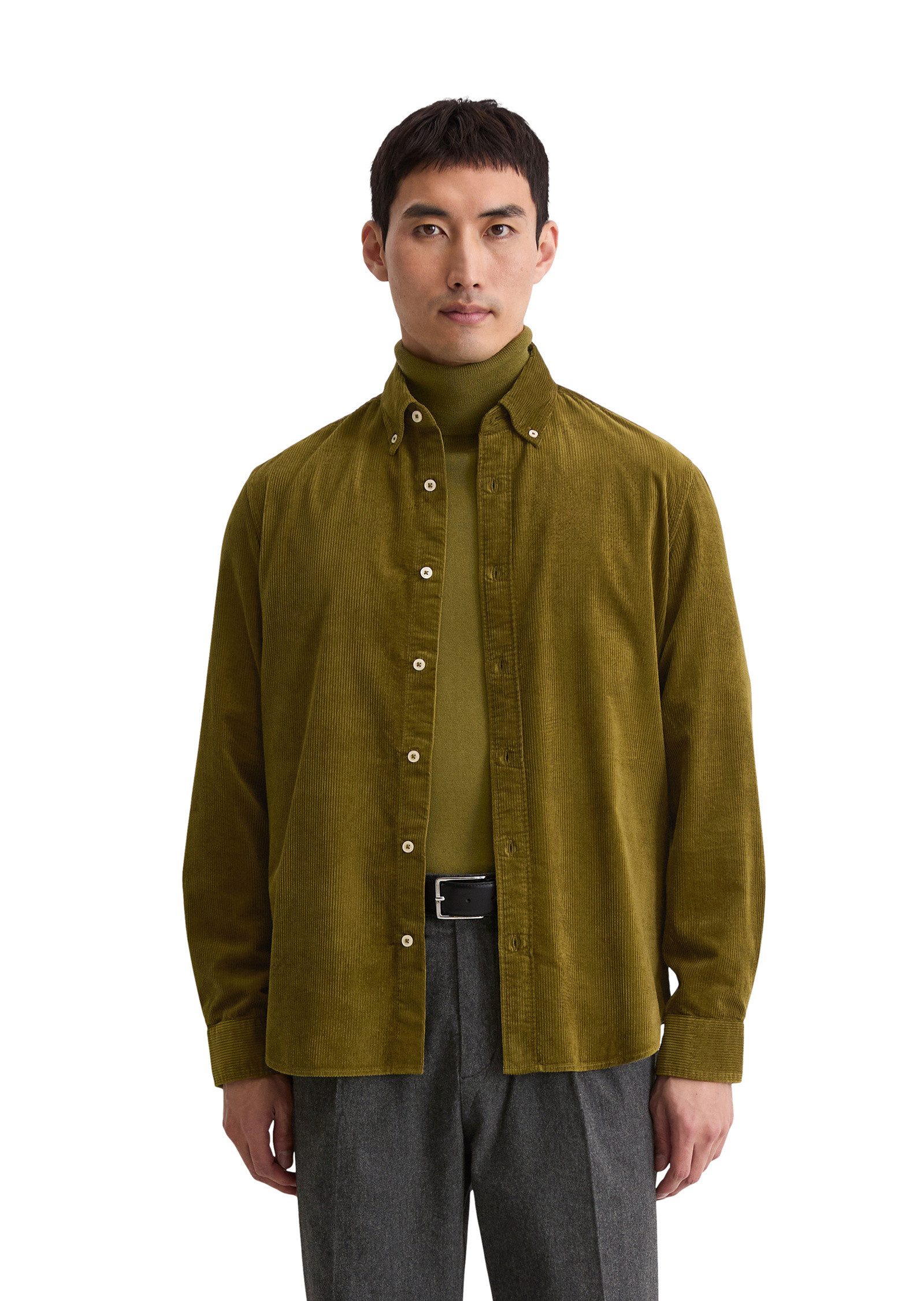 Marc O'Polo Langarmhemd mit Button-Down-Kragen günstig online kaufen