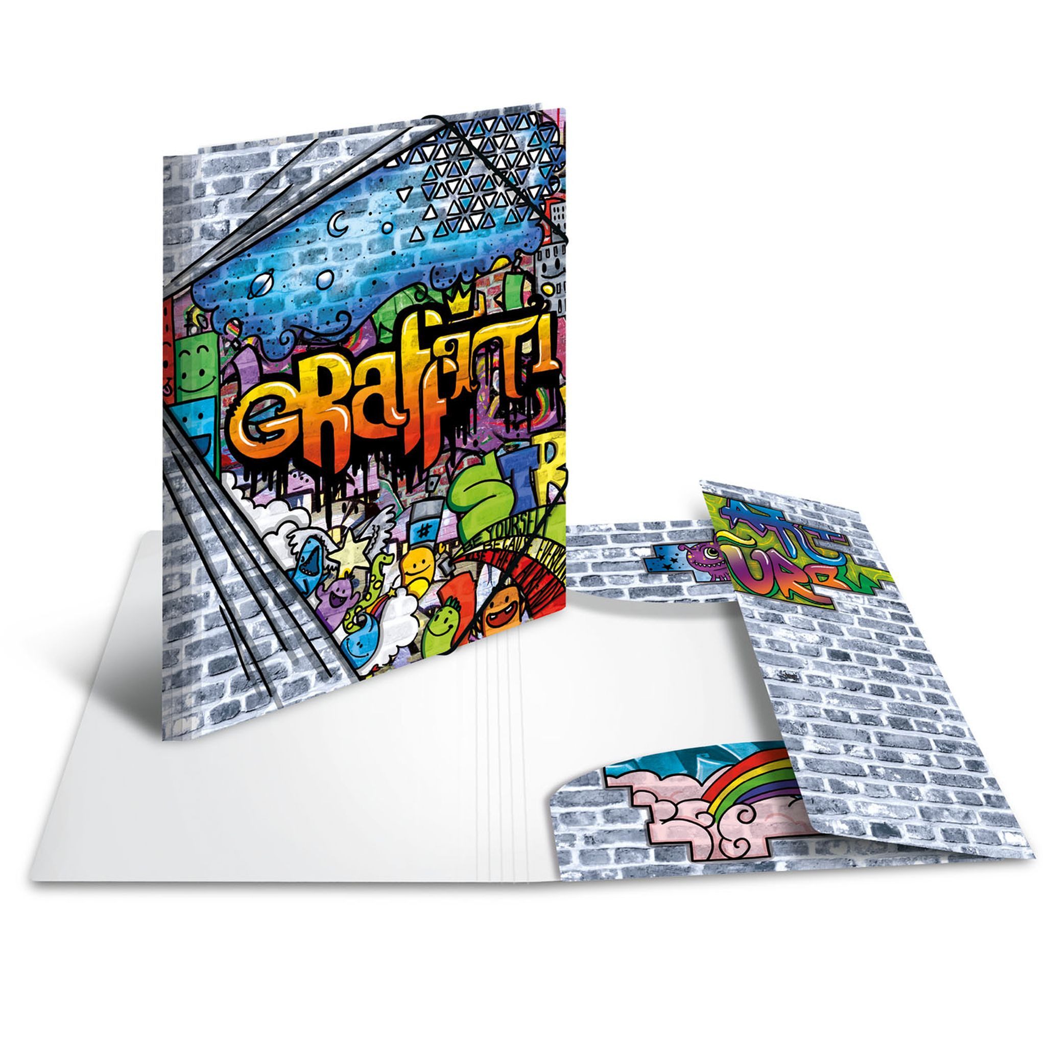 HERMA Organisationsmappe Herma Sammelmappe Eckspanner PP A4 Graffiti