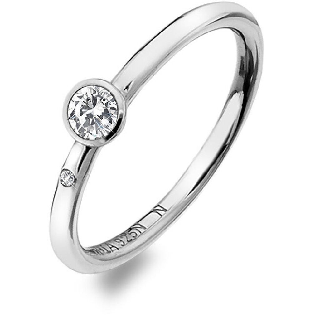 Diamond Fingerring Luxury silver ring with topaz and Willow DR206 - Circuit: 54 mm