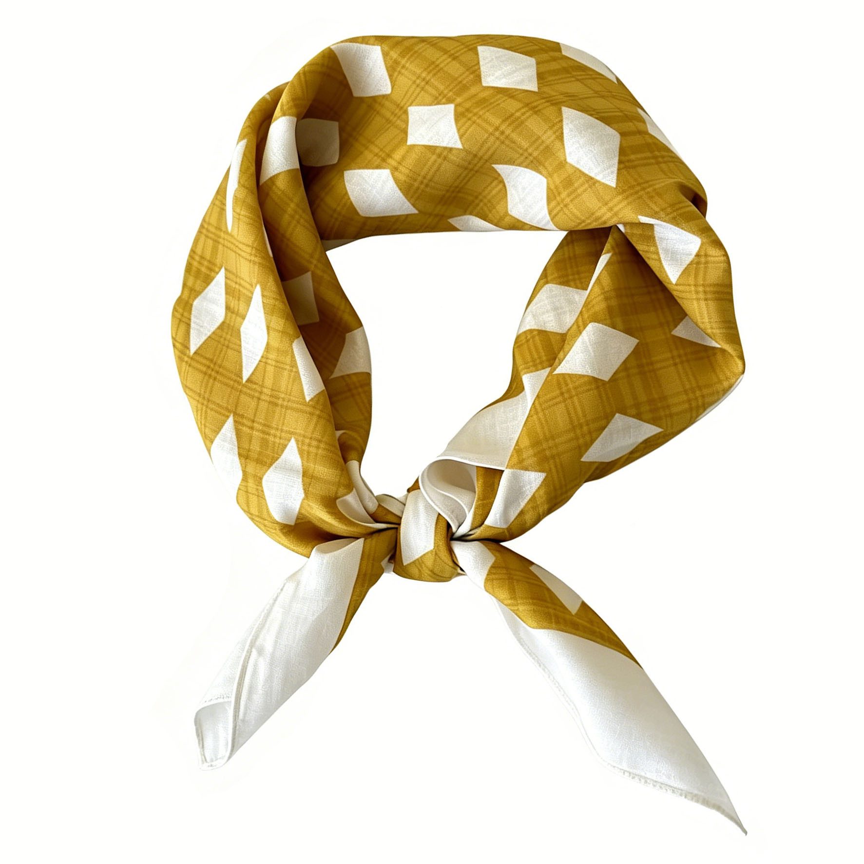 Zaewry Seidentuch Modisches Baumwoll-Leinen-Seidentuch, Vintage-Dekoratives Seidentuch, verwendbar als Kopftuch, Haarband, Halstuch oder Taschenaccessoire