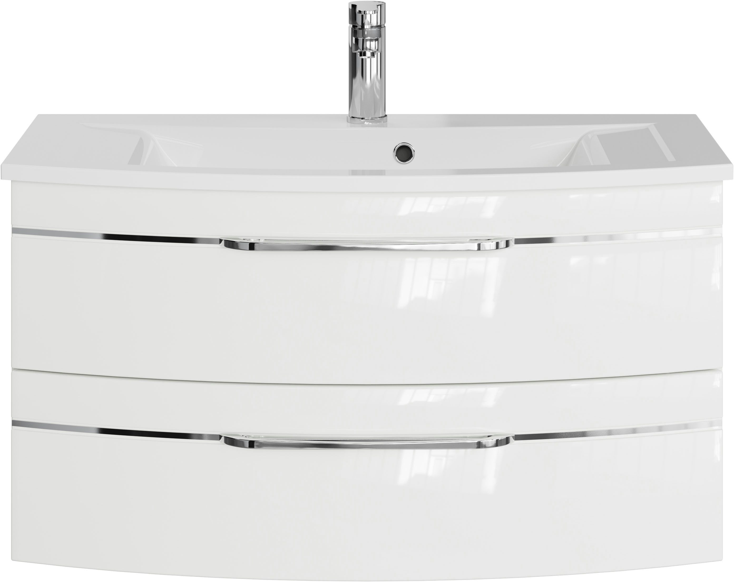 Saphir Waschtisch "Serie 7045 Mineralmarmor-Waschtisch und Unterschrank, 91 günstig online kaufen