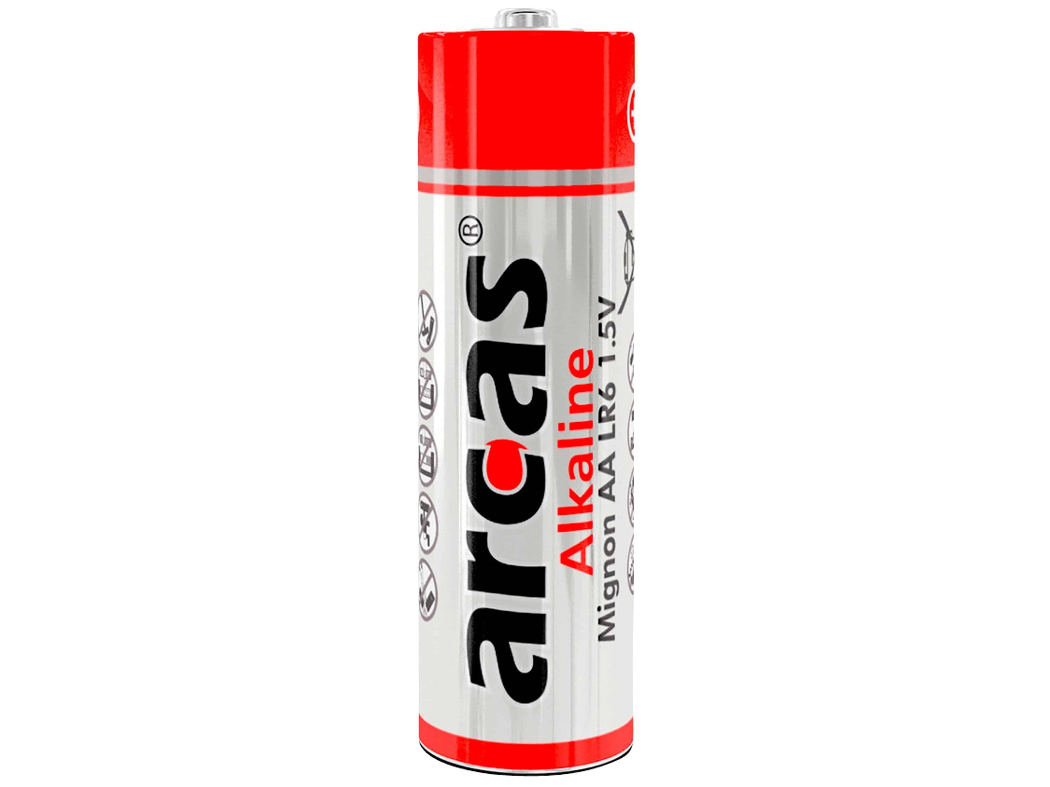 Arcas ARCAS Batterie Alkaline LR6, AA, Mignon, 1,5 V, 8 Batterie