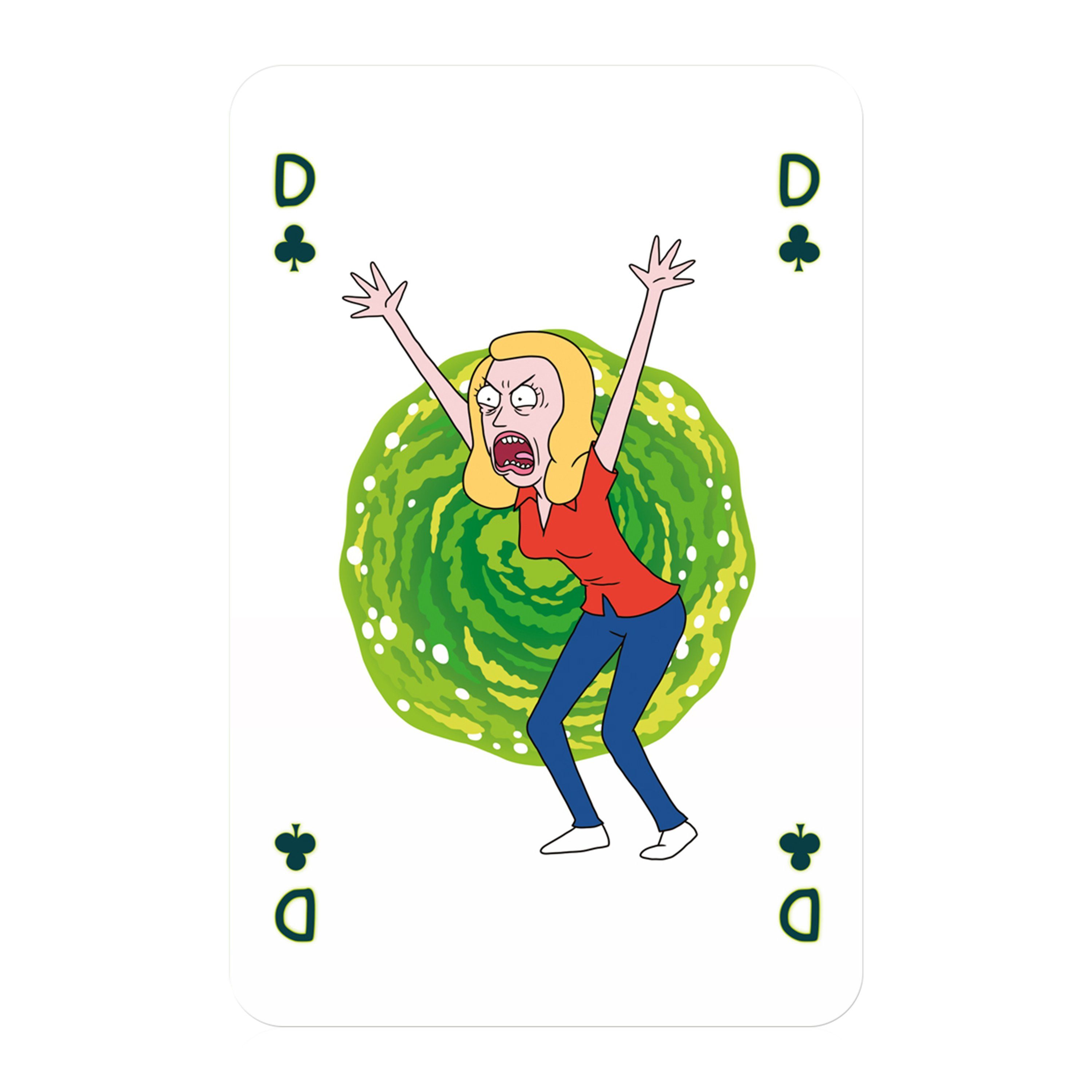 Number Morty, 1 Joker Kartenspiel Spiel, Rick 2 Moves Winning Spielkarten inkl. and