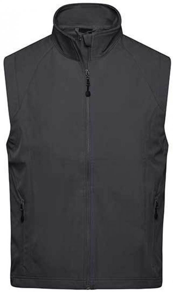 James & Nicholson Funktionsweste Herren Softshell Vest / Atmungsaktiv (2.000g/m²/24h)