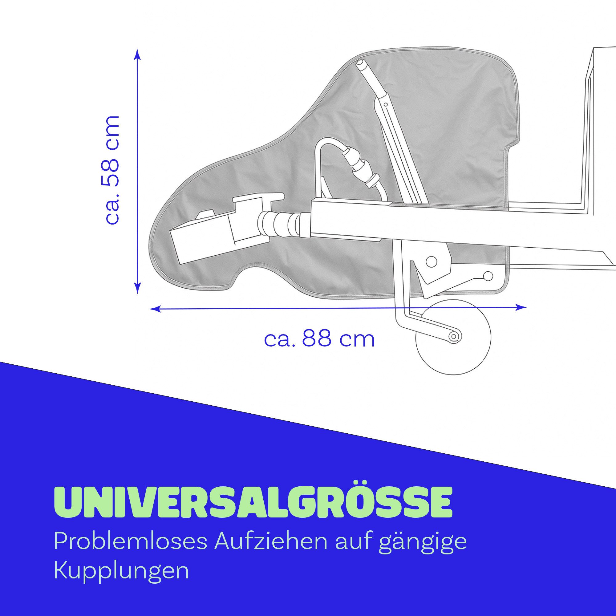 Bestlivings Autoplane (1-St), Schutzhülle für Anhängerdeichsel Deichselhaube für Anhängerkupplung