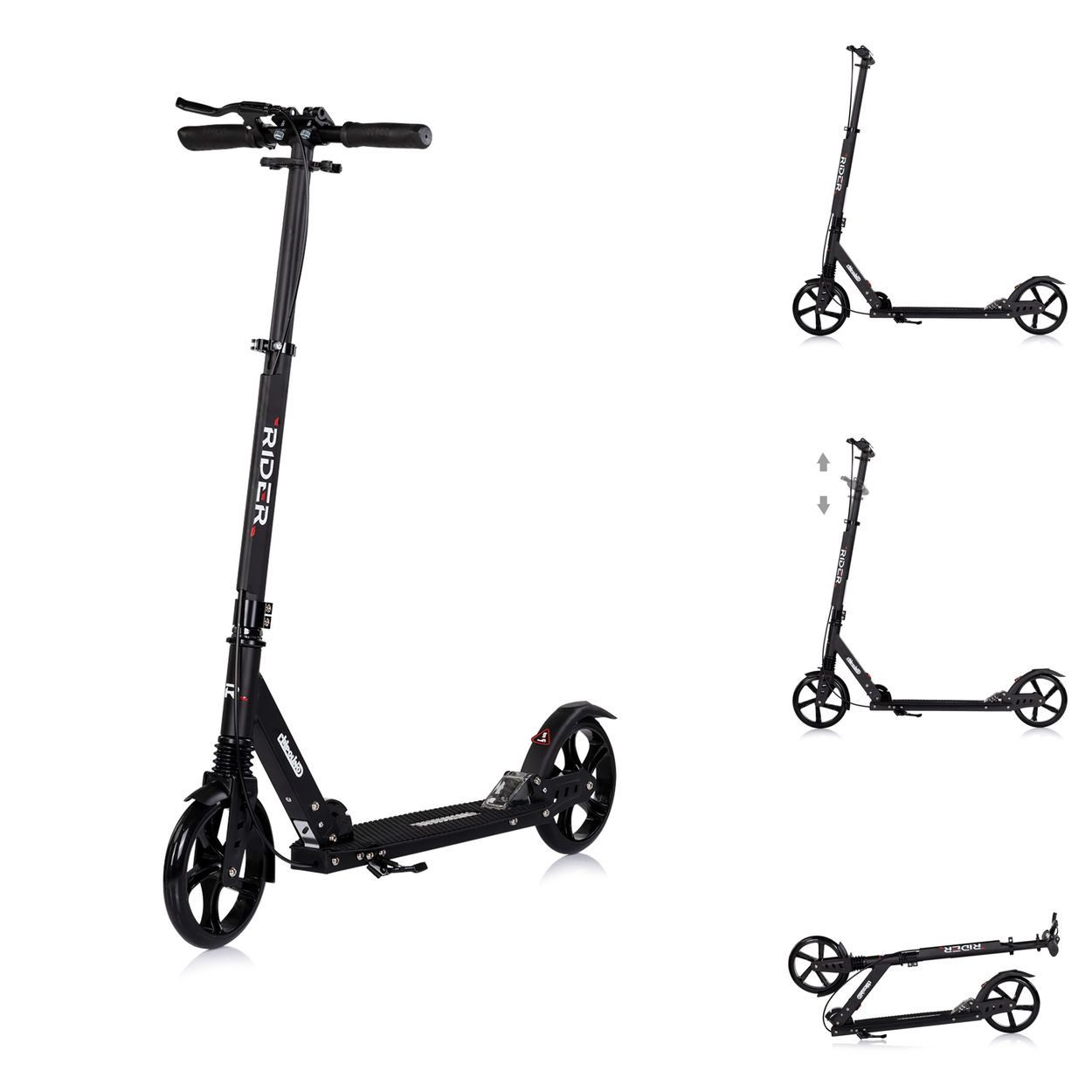 Chipolino Cityroller Kinderroller Rider PU-Räder, klappbar Stoßdämpfer höhenverstellbar