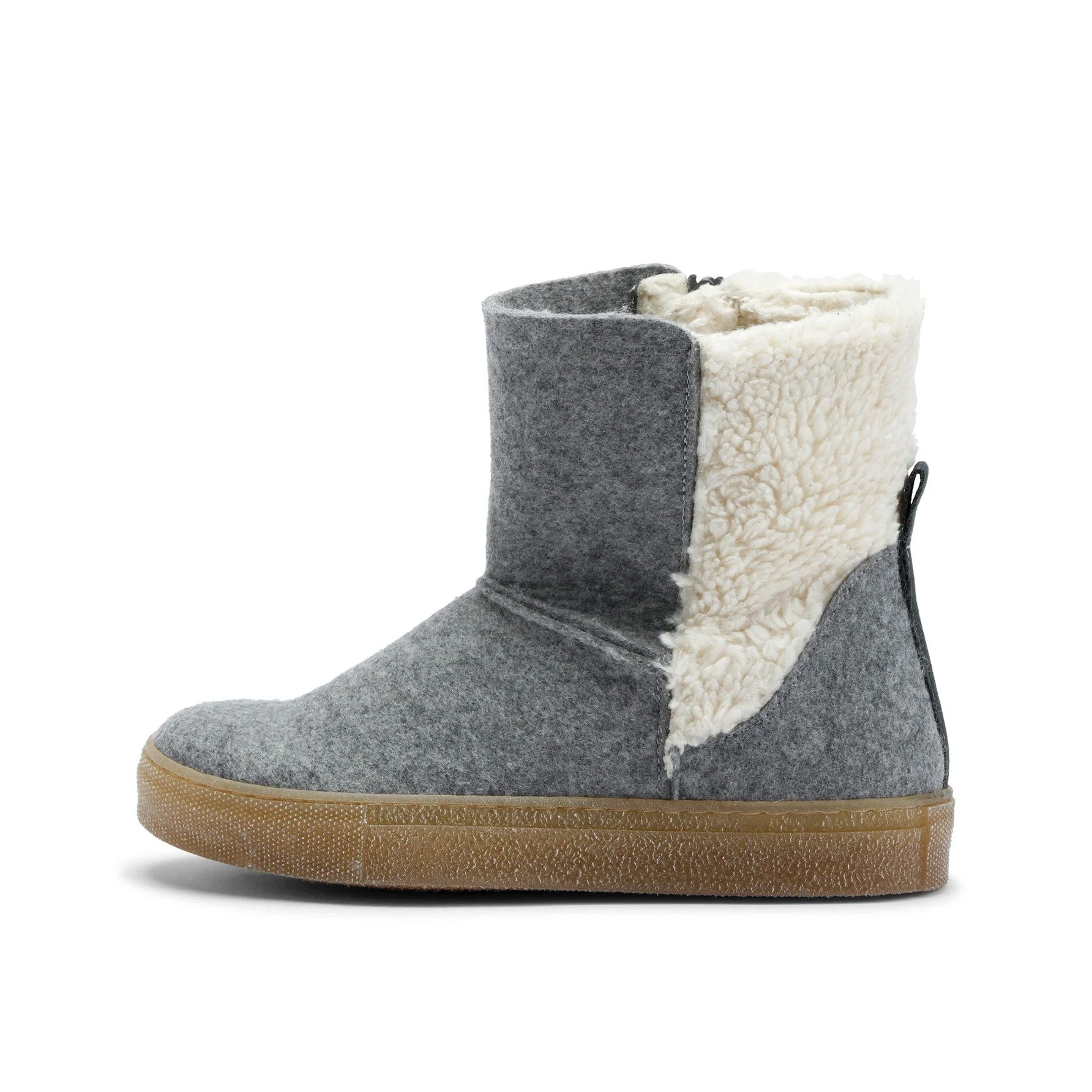 Grand Step Shoes Nicki Wool Bootie (gefüttert, bequem) - hellgrau Damen Winterstiefel