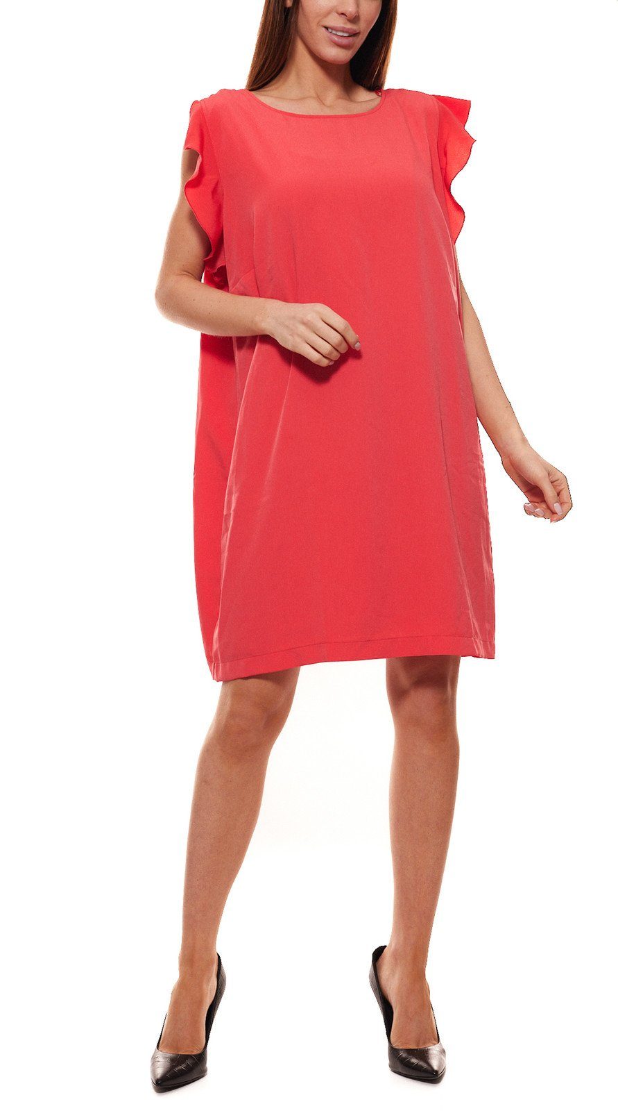 JETTE Cocktailkleid »JETTE Kleid stylisches Damen Mini-Kleid Silvester-Kleid  mit Rüschen Business-Kleid Rot« online kaufen | OTTO