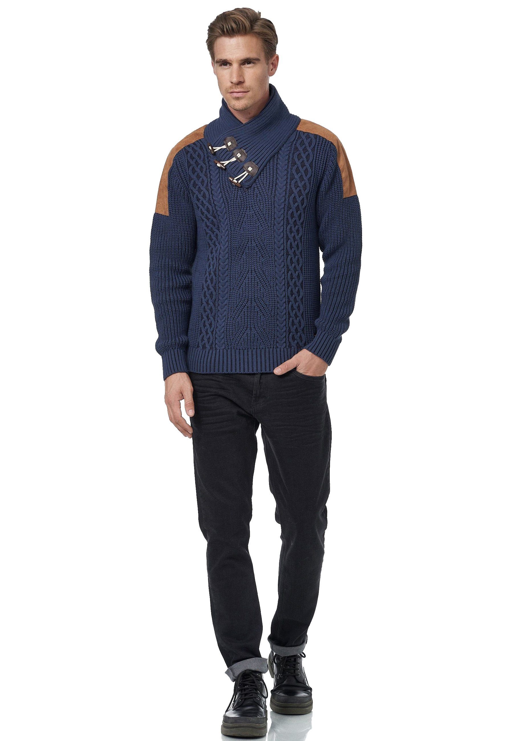 Rusty Neal Strickpullover mit trendigem Strickmuster günstig online kaufen