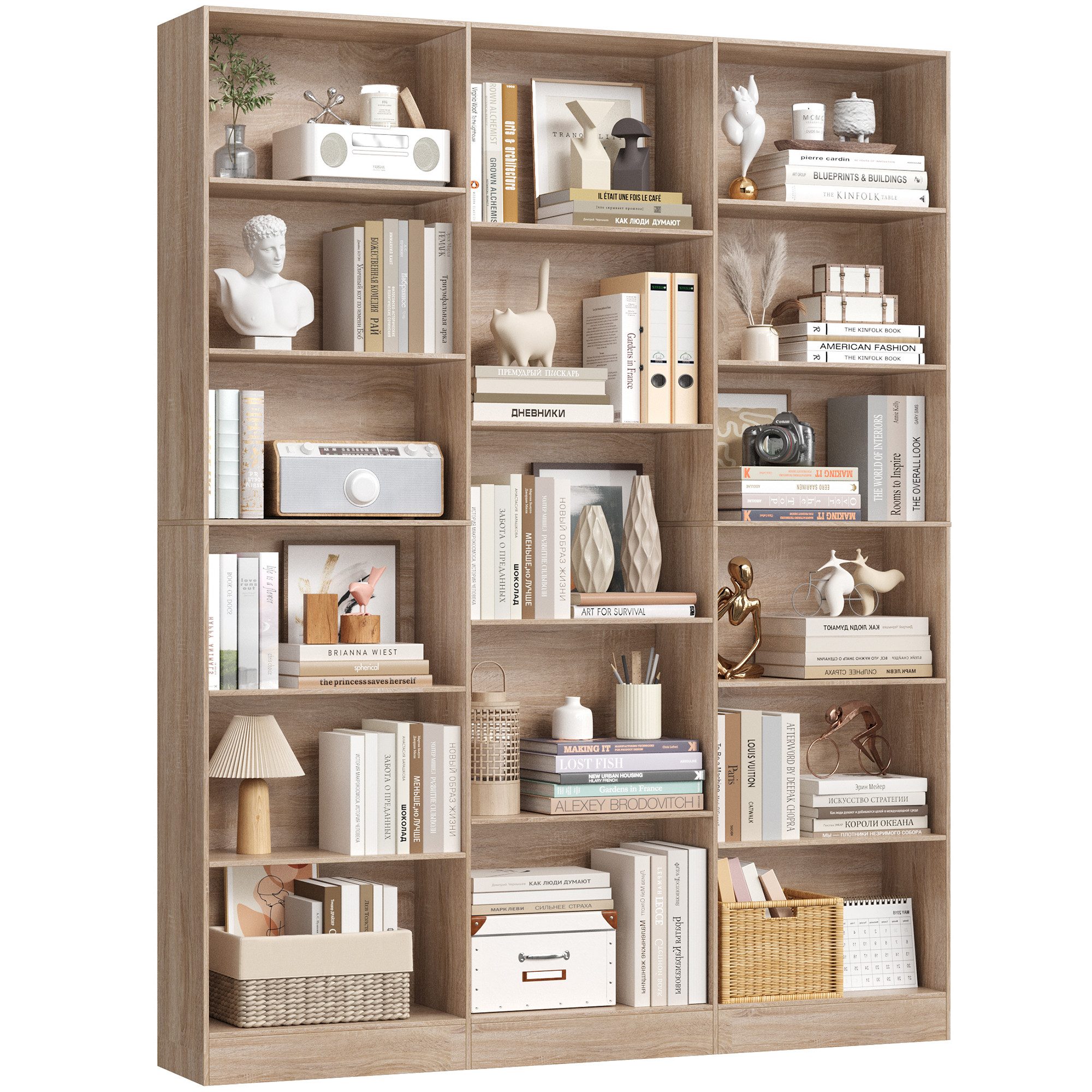 Homfa Bücherregal 188cm Standregal Büroregal Bücherschrank, günstig online kaufen