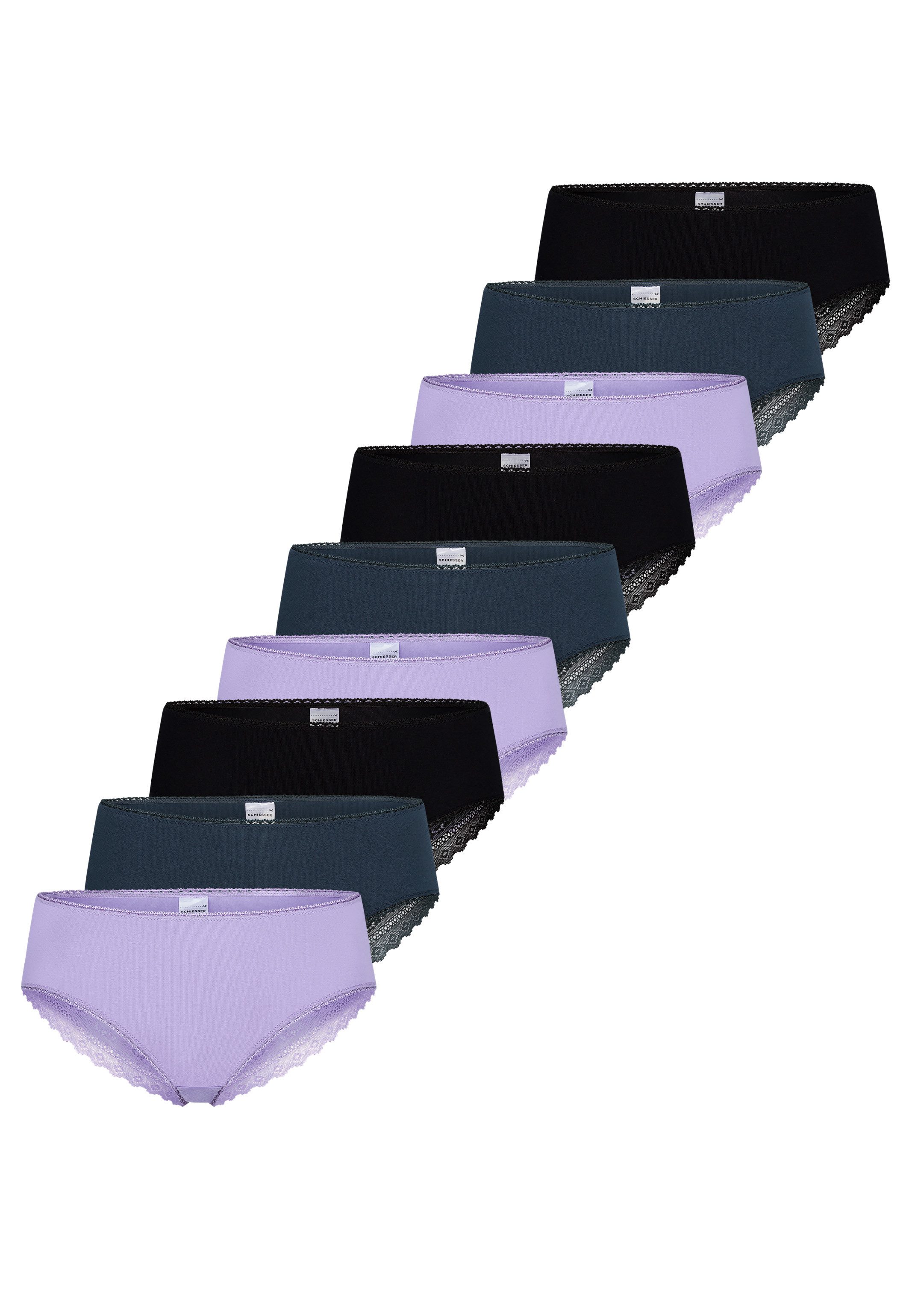 Schiesser Brasilslip 9er Pack 95/5 Modern Cotton (Spar-Set, 9-St) Brazil Slip - Baumwolle - Atmungsaktiv