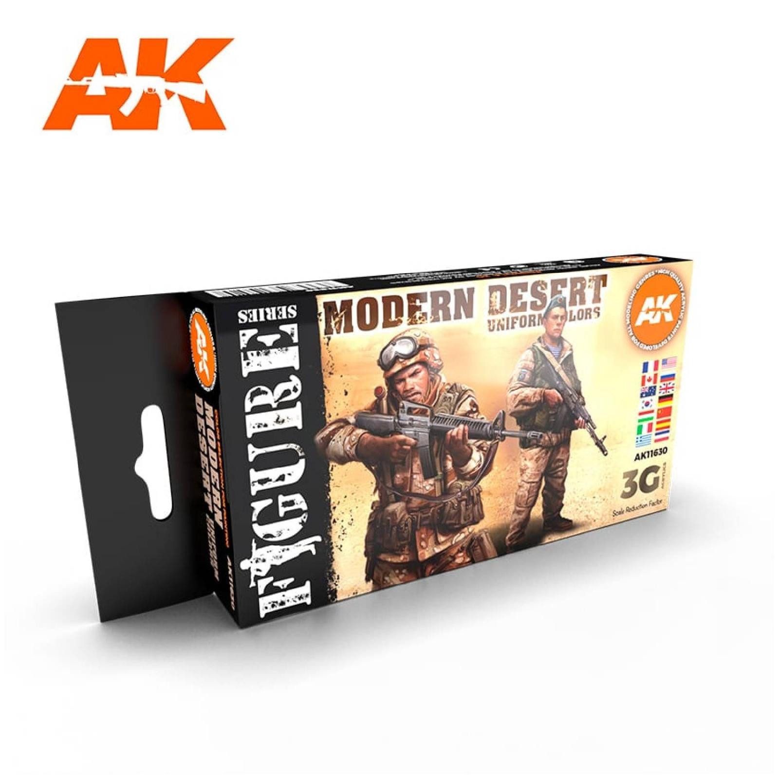Modellbausatz Paint Set: MODERN DESERT UNIFORM COLORS (6x17ml)