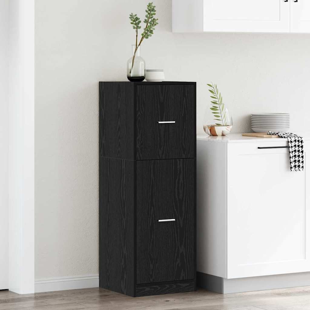 vidaXL Apothekerschrank Apothekerschrank Schwarze Eiche 40 x 41 x 118 cm Holzwerkstoff