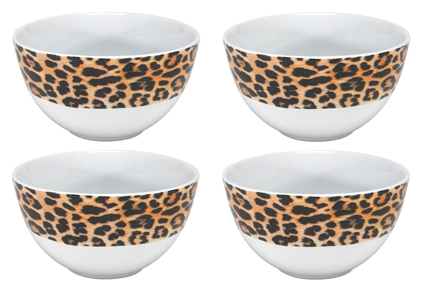 Müslischale LEO, Weiß, Braun, Schwarz, Ø 14 cm