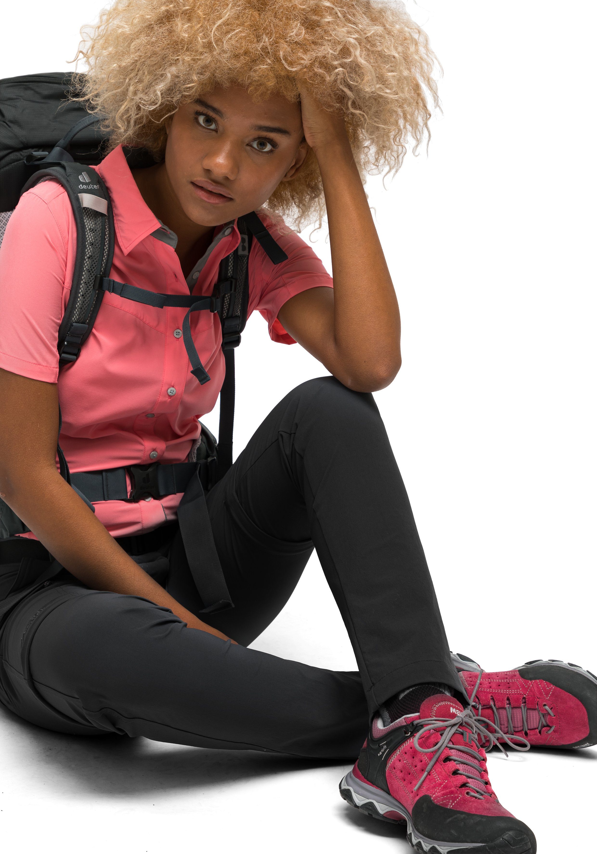 Maier Sports Outdoorhose Inara slim zip Damen Zip-Off Wanderhose, atmungsaktive Trekkinghose, Slim Fit