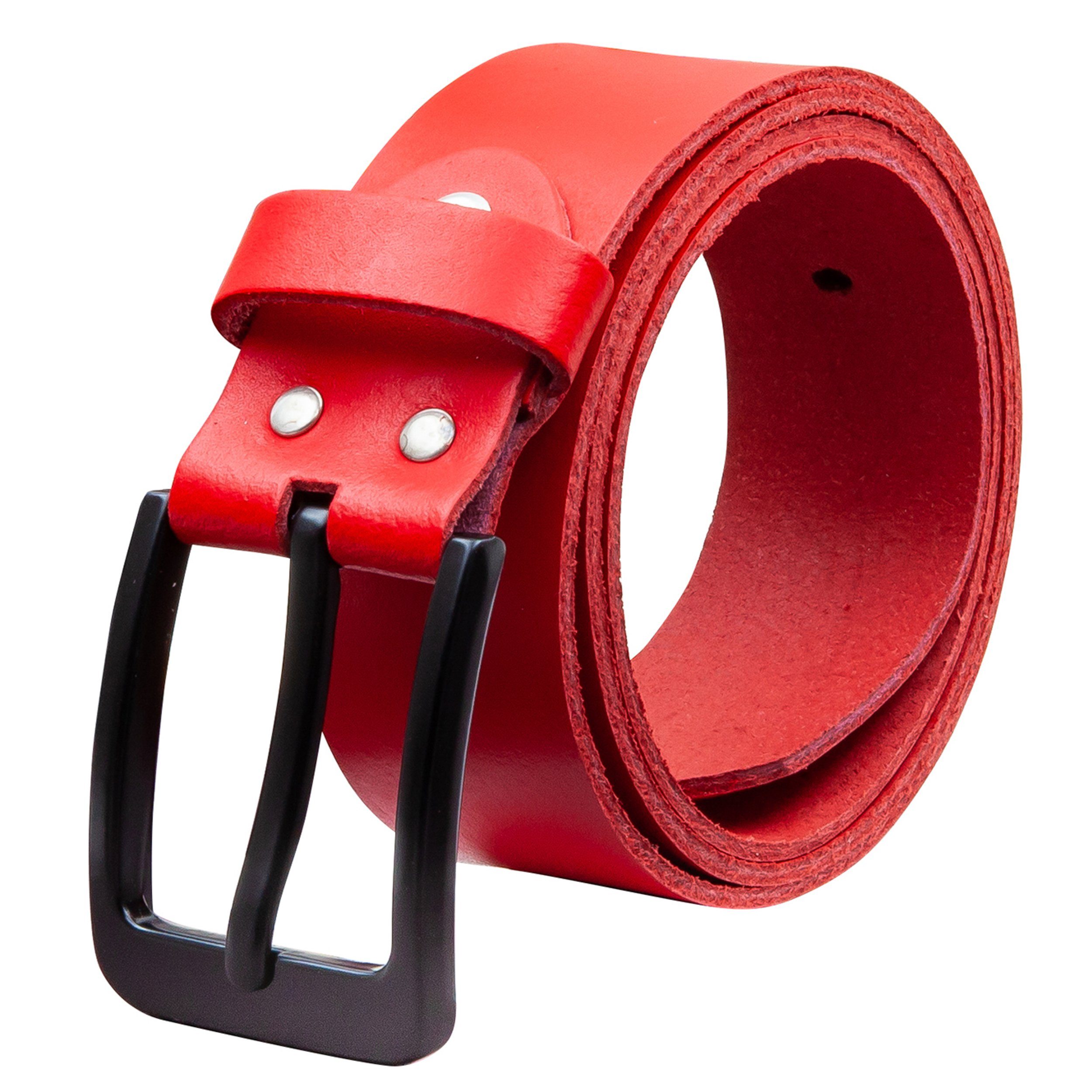 Ledergürtel OM57-SL-Rot