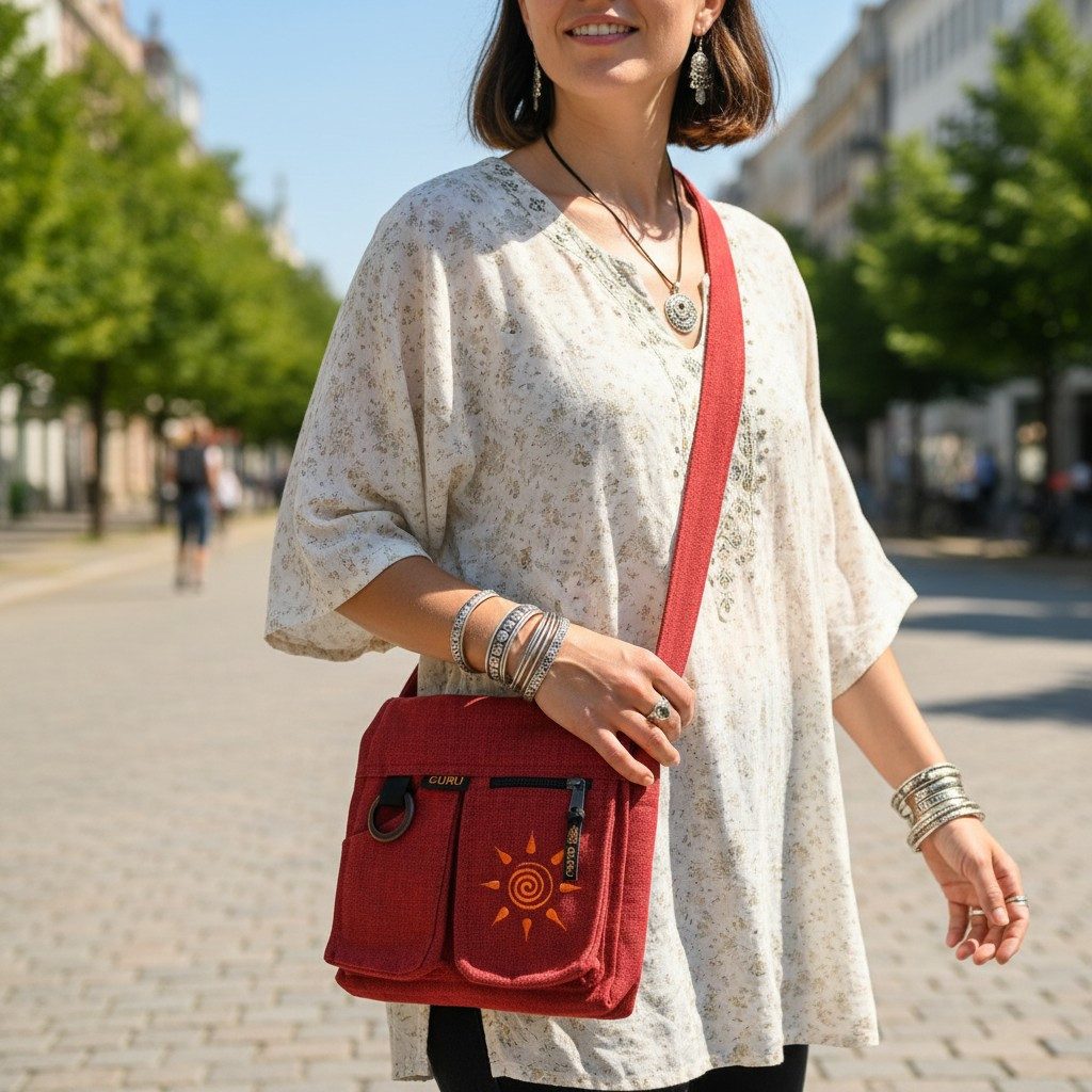 Guru-Shop Schultertasche Boho Schultertasche, Hippie Tasche Sonne,.. günstig online kaufen