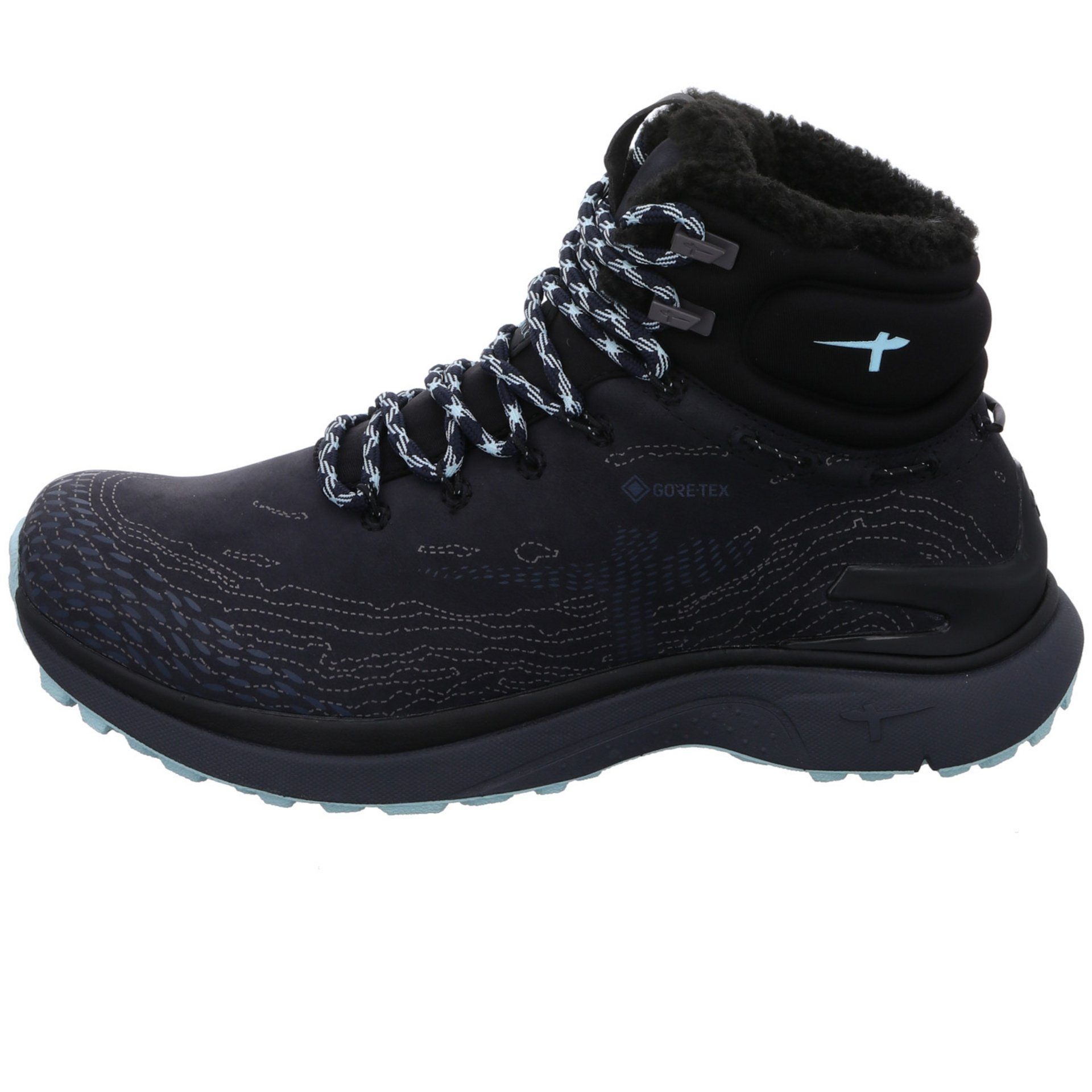 Tamaris Damen Outdoor Outdoorschuh Schuhe dunkel Leder-/Textilkombination blau Gore-Tex Outdoorschuh