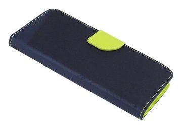 cofi1453 Handyhülle Hülle Fancy für XIAOMI REDMI NOTE 11 5G Blau-Grün 6,43 Zoll, Kunstleder Schutzhülle Handy Wallet Case Cover mit Kartenfächern